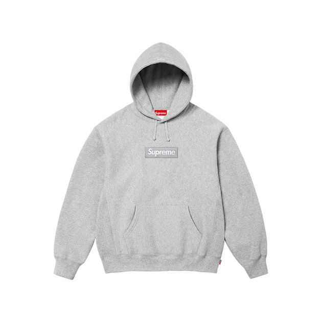 Supreme Box Supreme Hoodie Gray Supreme Heather Grey Box Logo