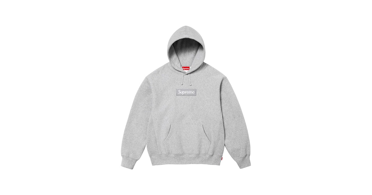 Supreme Box Supreme Hoodie Gray Supreme Heather Grey Box Logo