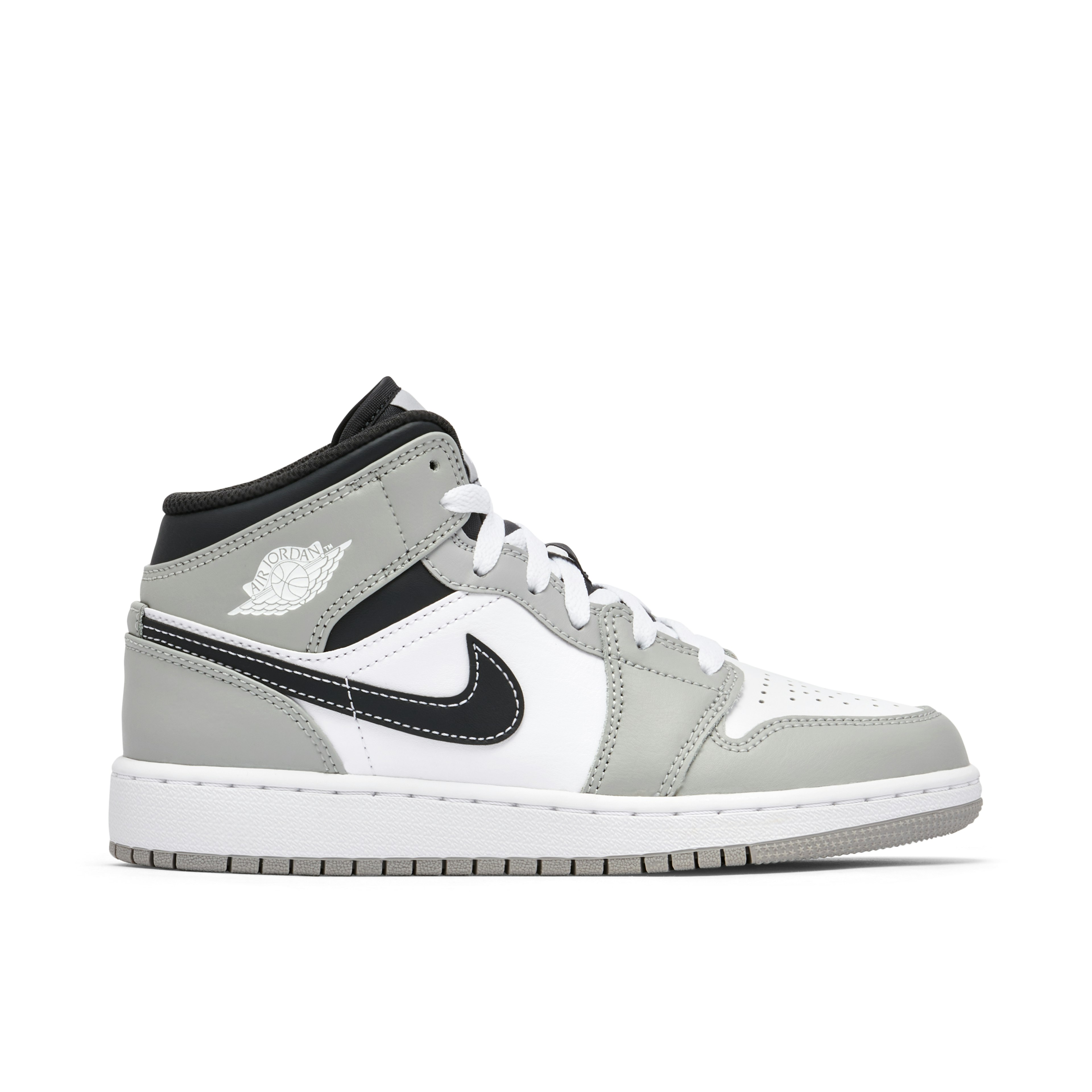 Air Jordan 1 Mid Light Smoke Grey Anthracite GS