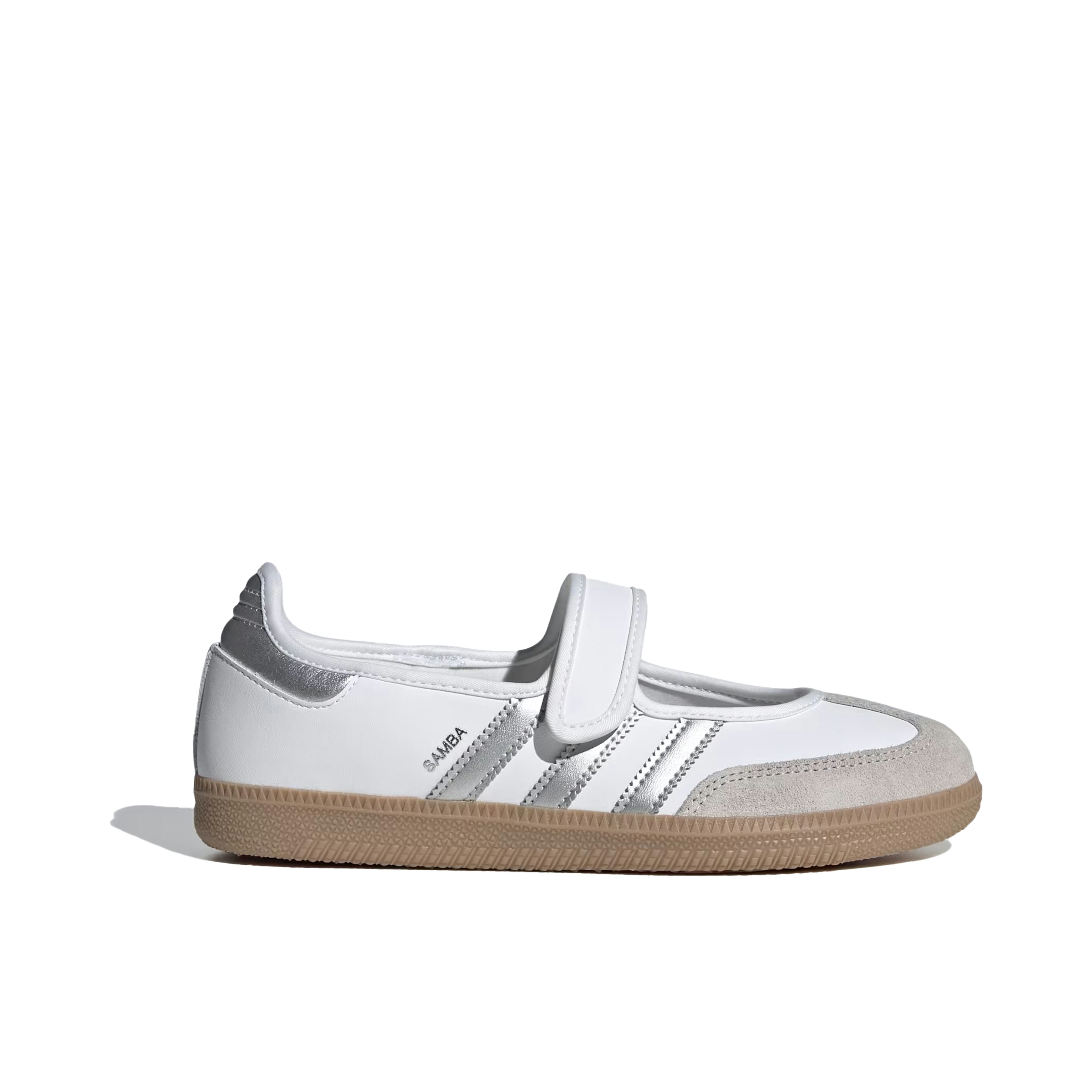 Adidas Samba Jane White Silver Metallic Womens