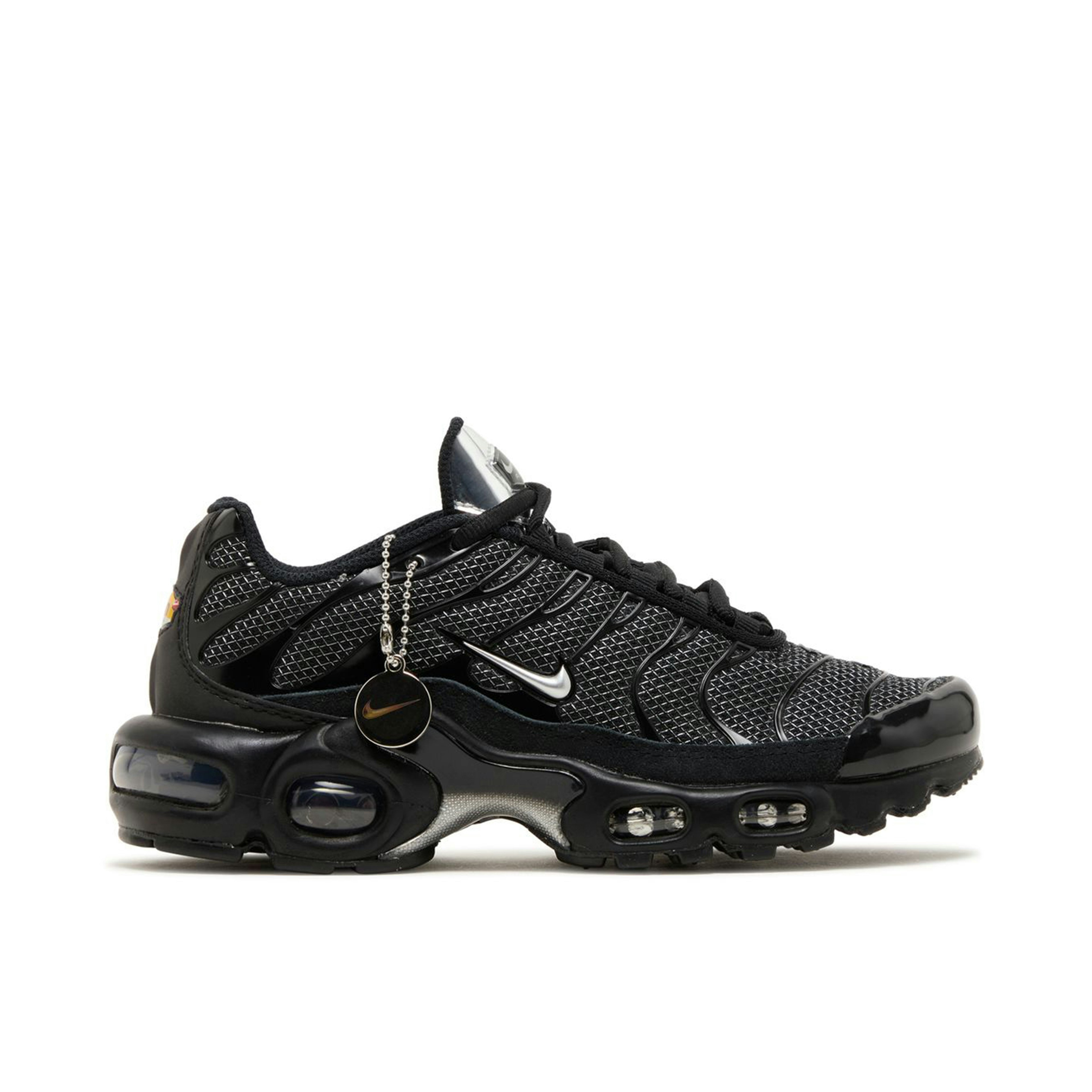 Nike Air Max Plus Black Suede Silver Womens