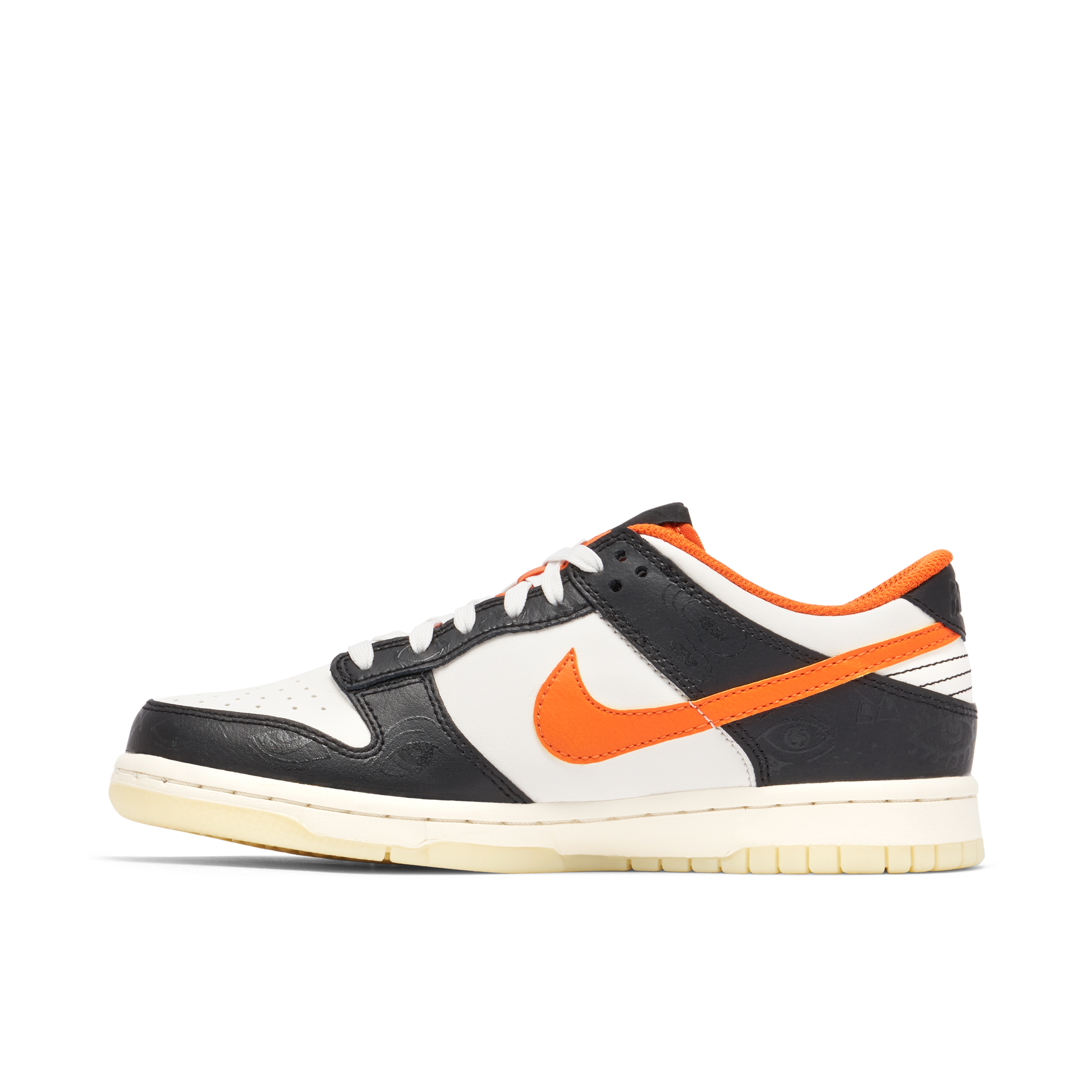 Orange black and fashion white nikes