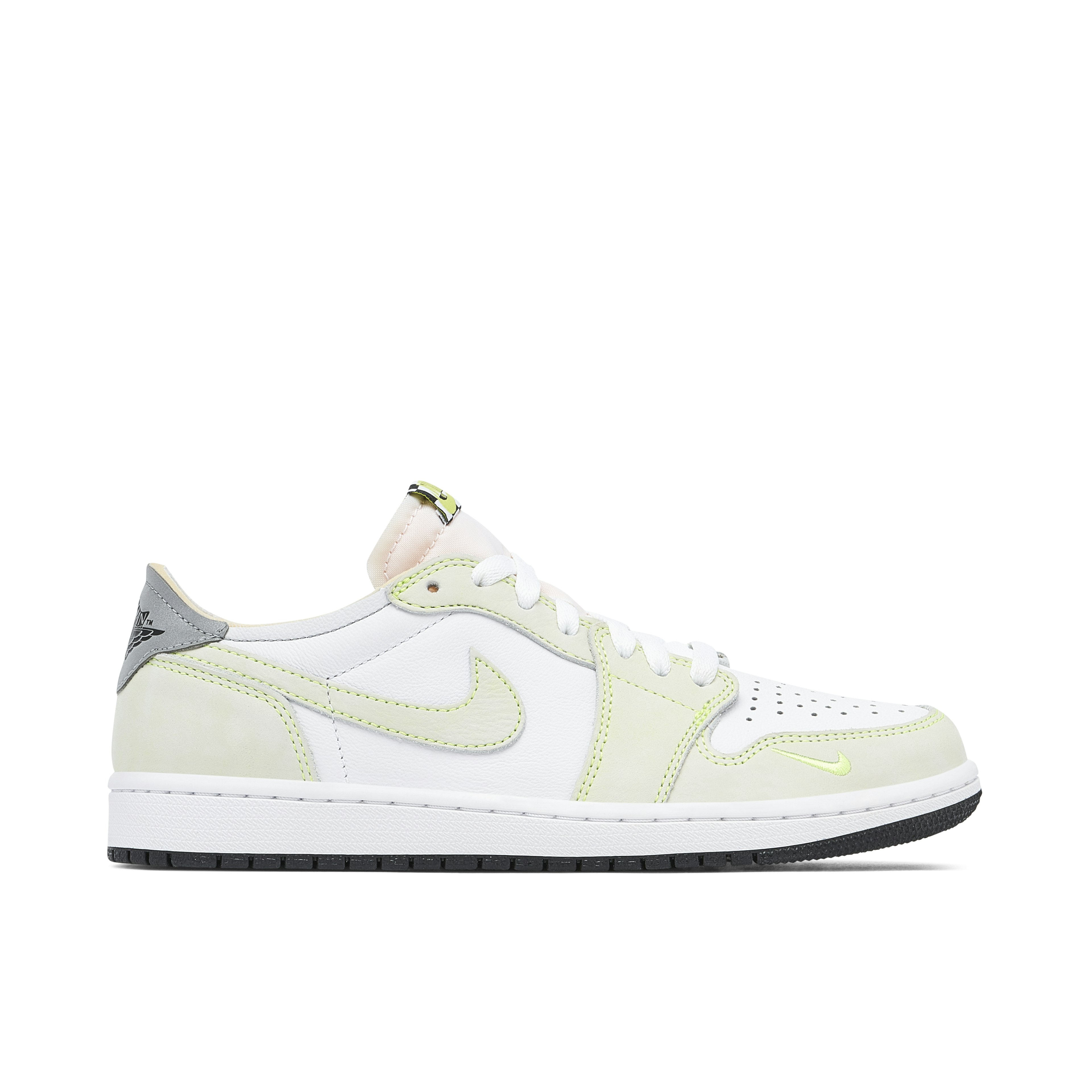 Air Jordan 1 Retro Low White Ghost Green Black