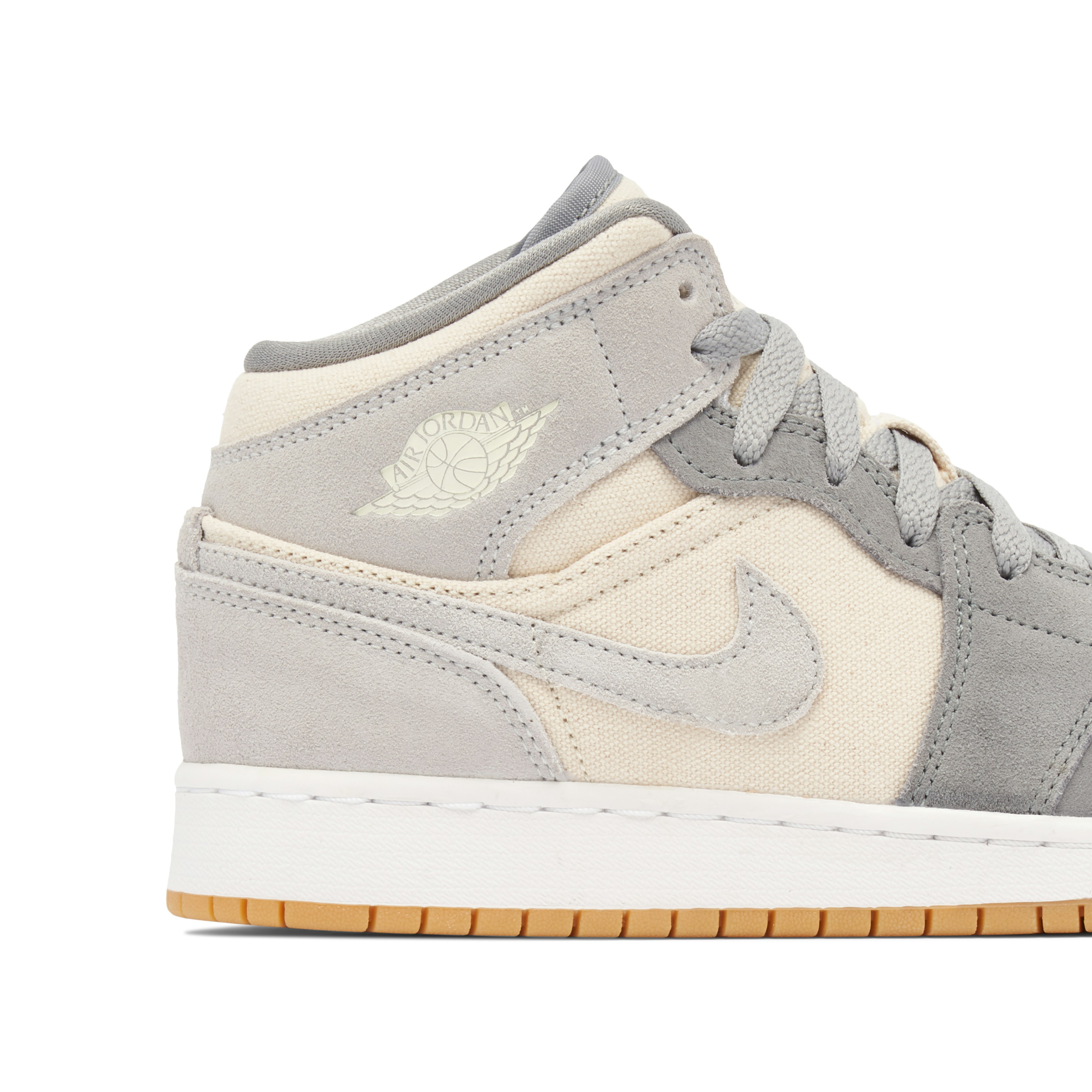 Air Jordan 1 Mid SE Coconut Milk Grey GS