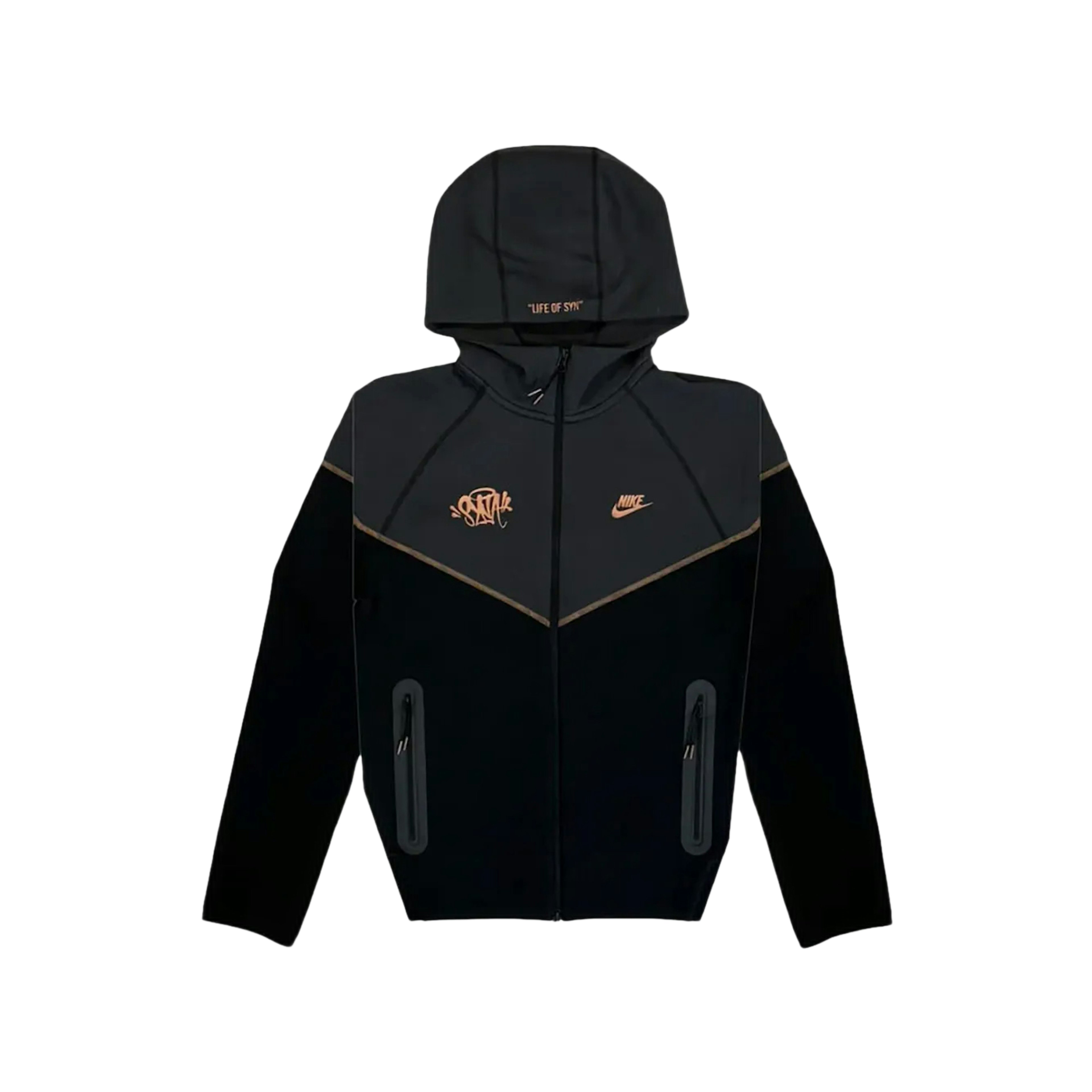 Nike Sportswear x Central Cee Tech Fleece Full Zip Hoodie Black/Metallic Red Bronze