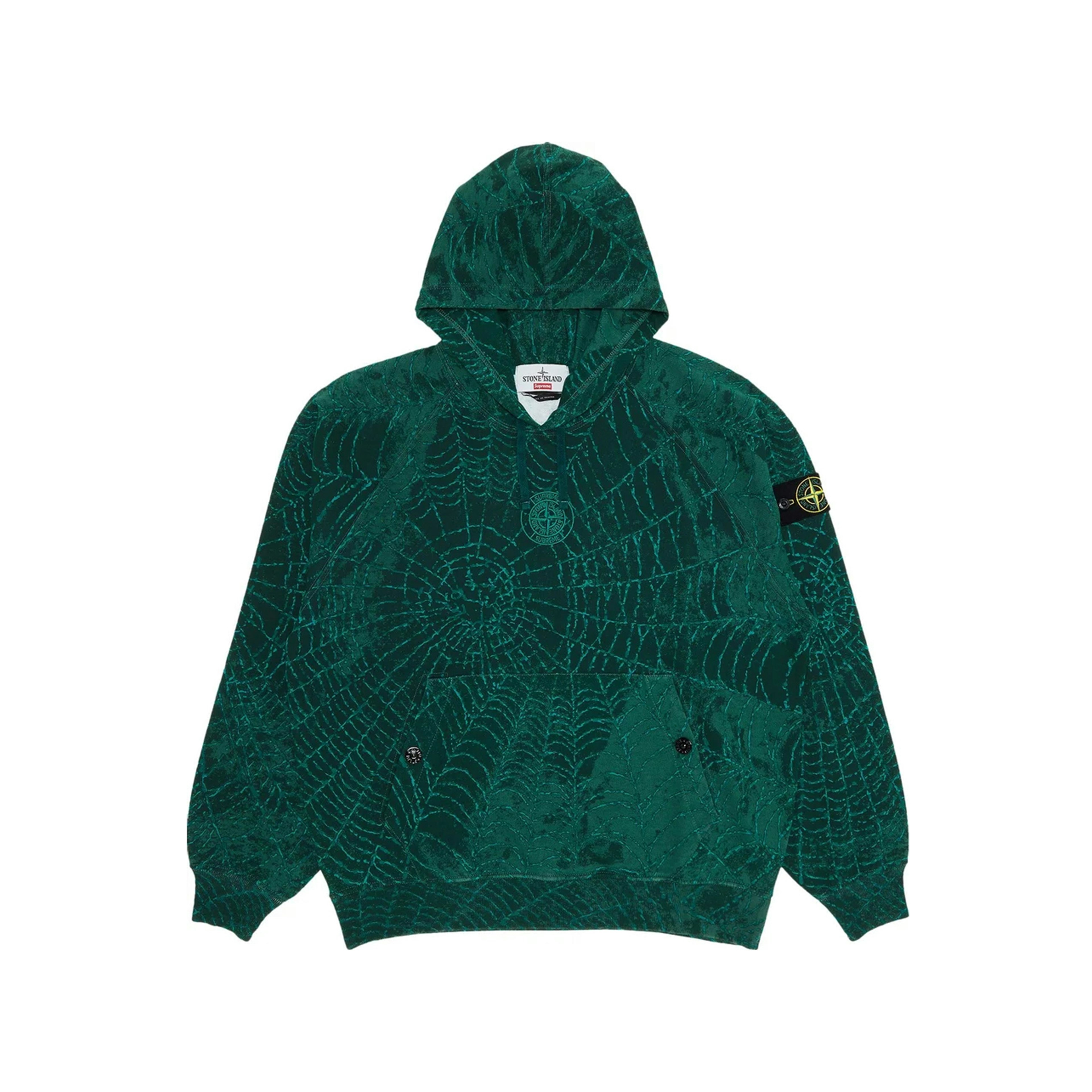 Supreme Stone Island Hooded Sweatshirt (FW23) Dark Green