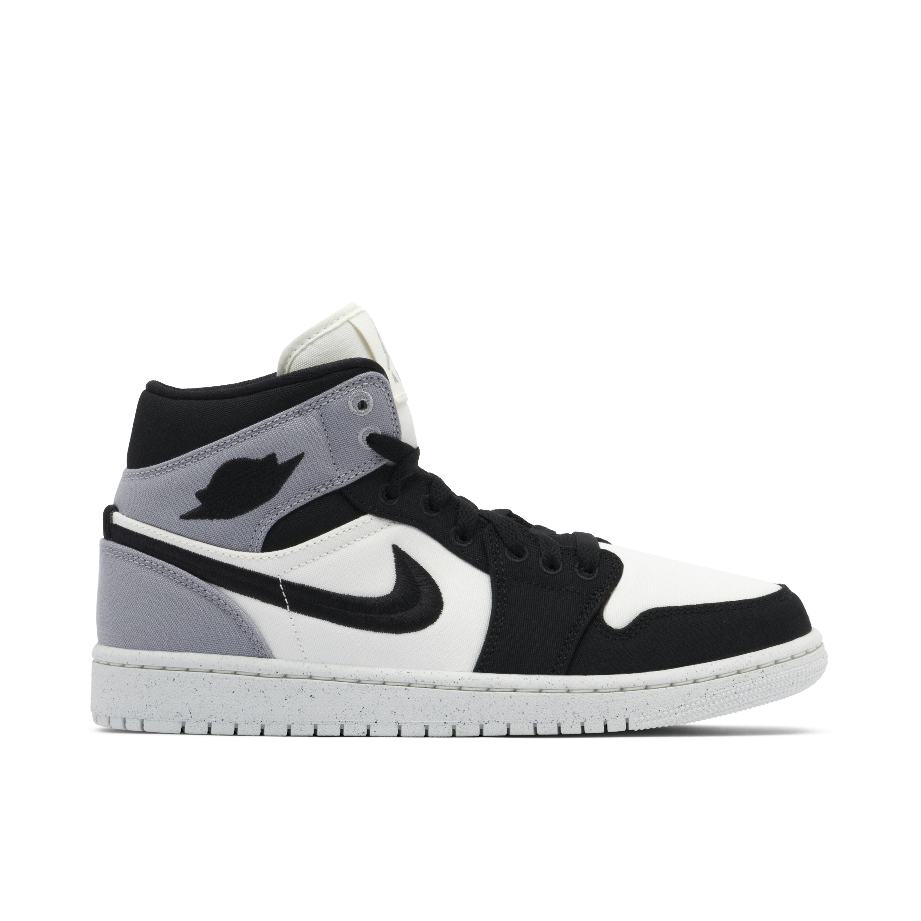 nike wmns air jordan 1 mid se multi patent SE Canvas Steel Grey