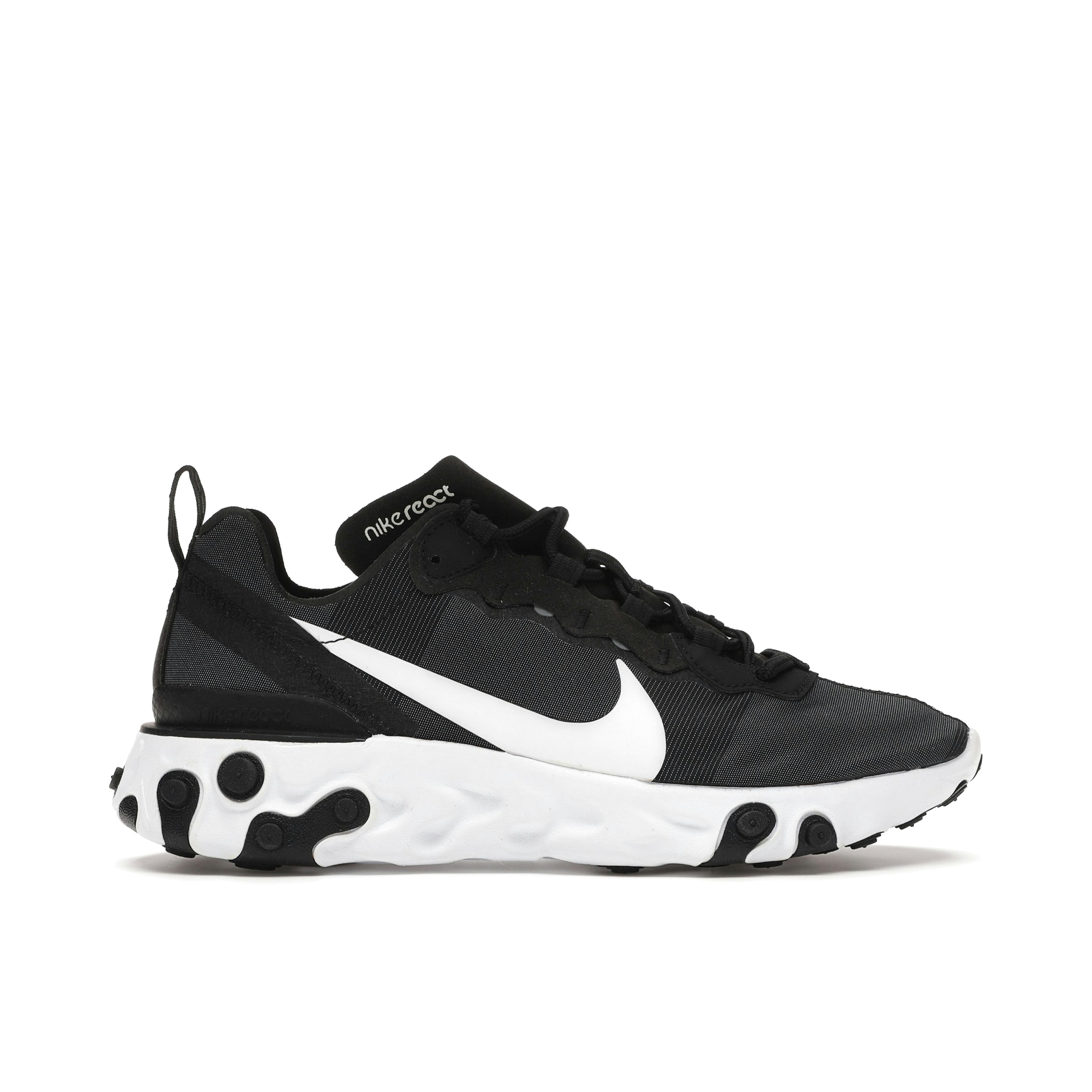 Nike React Element 55 Black White Womens