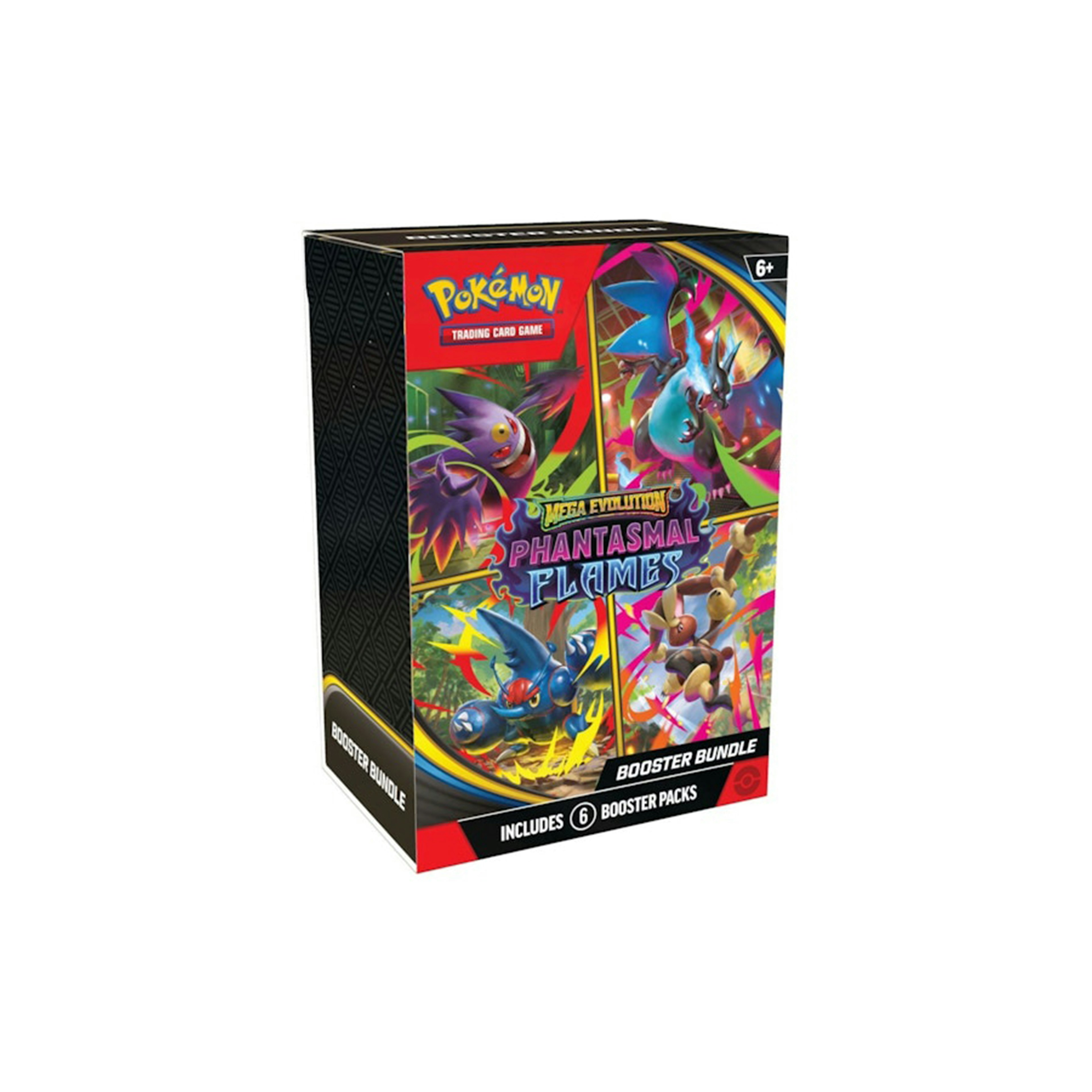 TCG: Mega Evolution-Phantasmal Flames Booster Bundle (6 Packs)