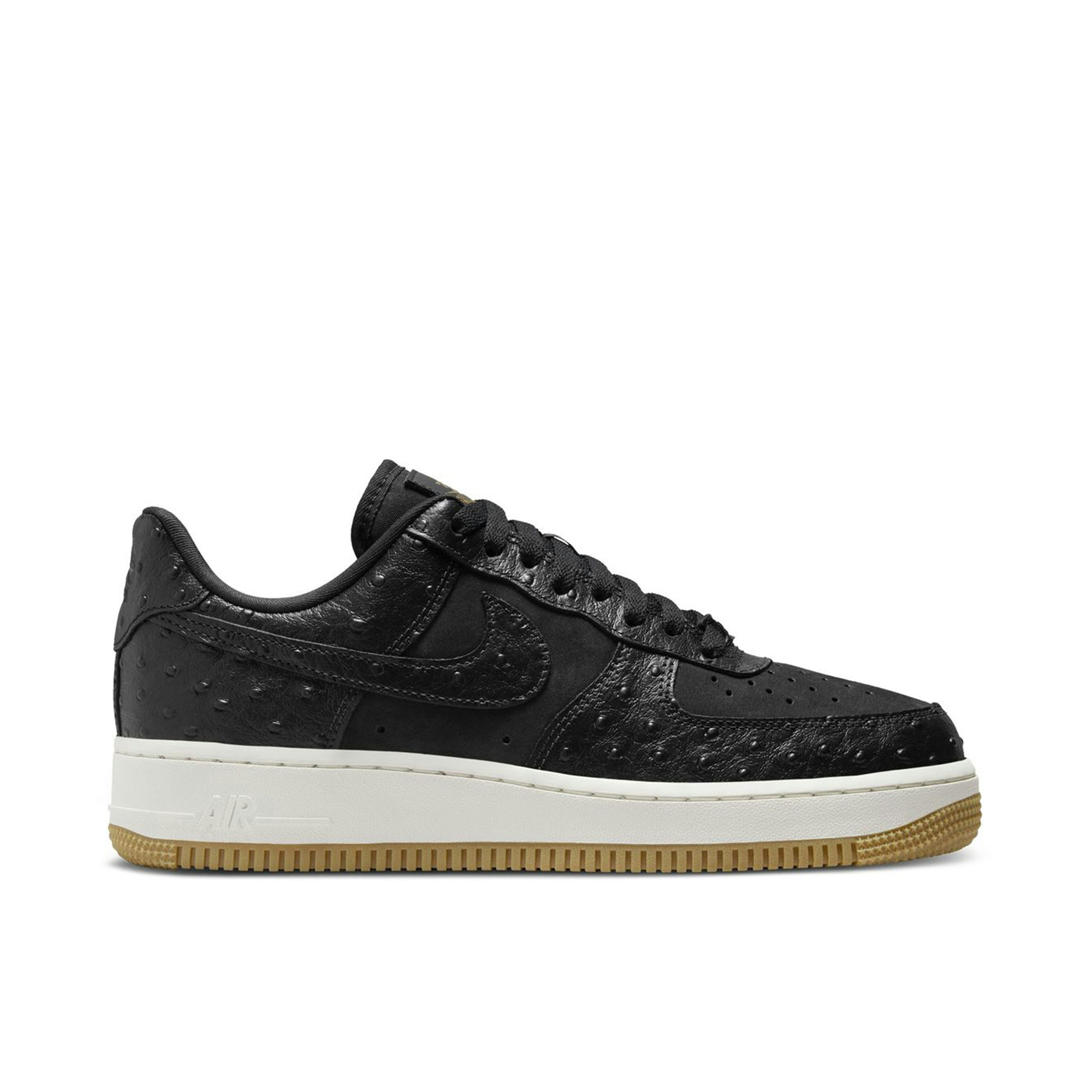 Nike Air Force 1 Low '07 Black Ostrich Gum Womens