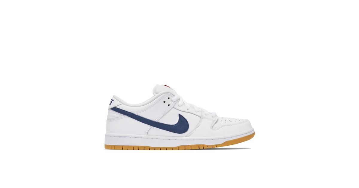 Nike SB Dunk Low Orange Label White Navy | CZ2249-100 | Laced