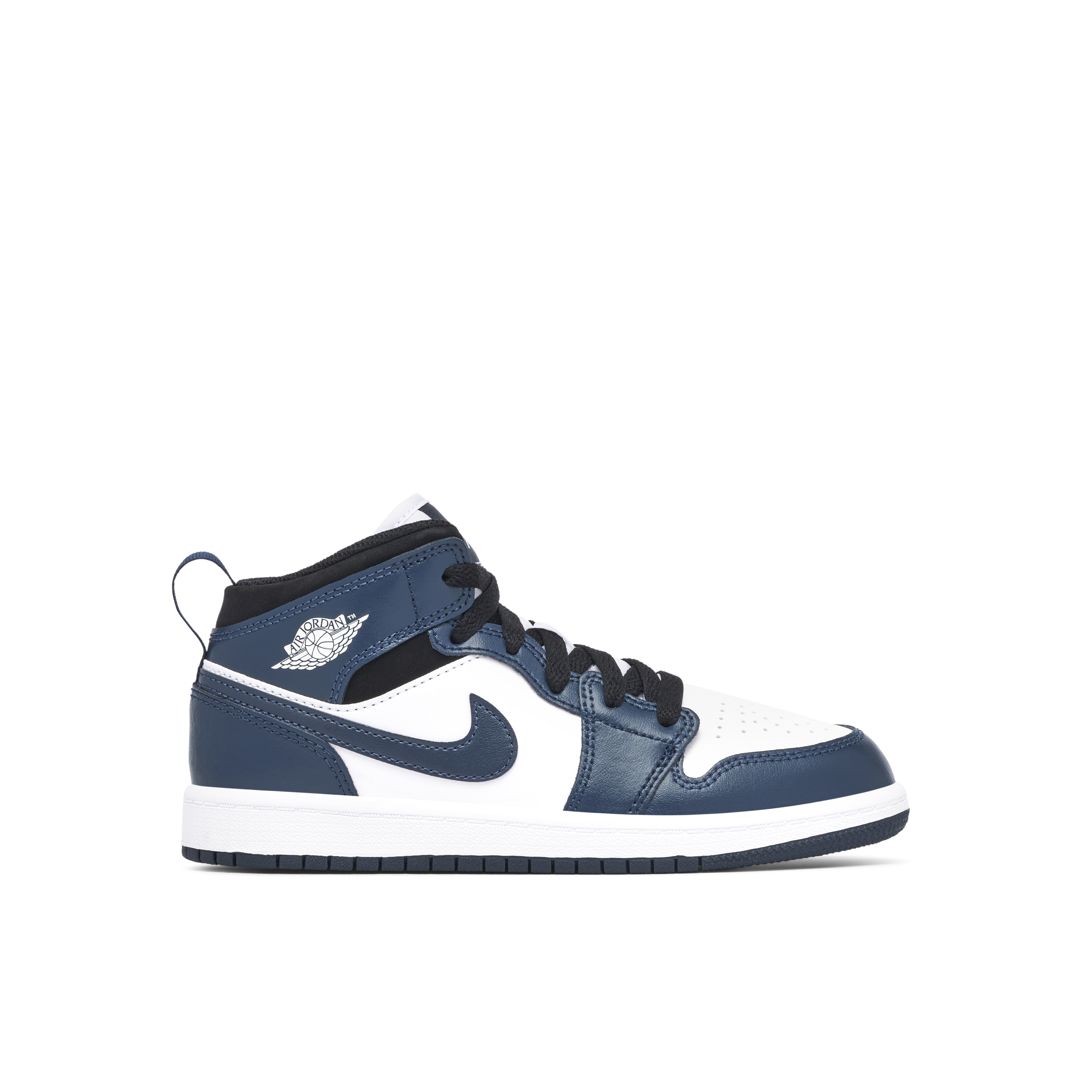 Nike air jordan 1 mid (white / metallic gold - obsidian) hotsell