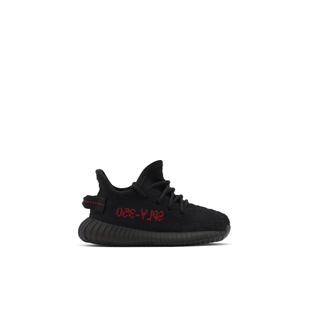 Yeezy Boost 350 V2 Bred Infant BB6372 Laced