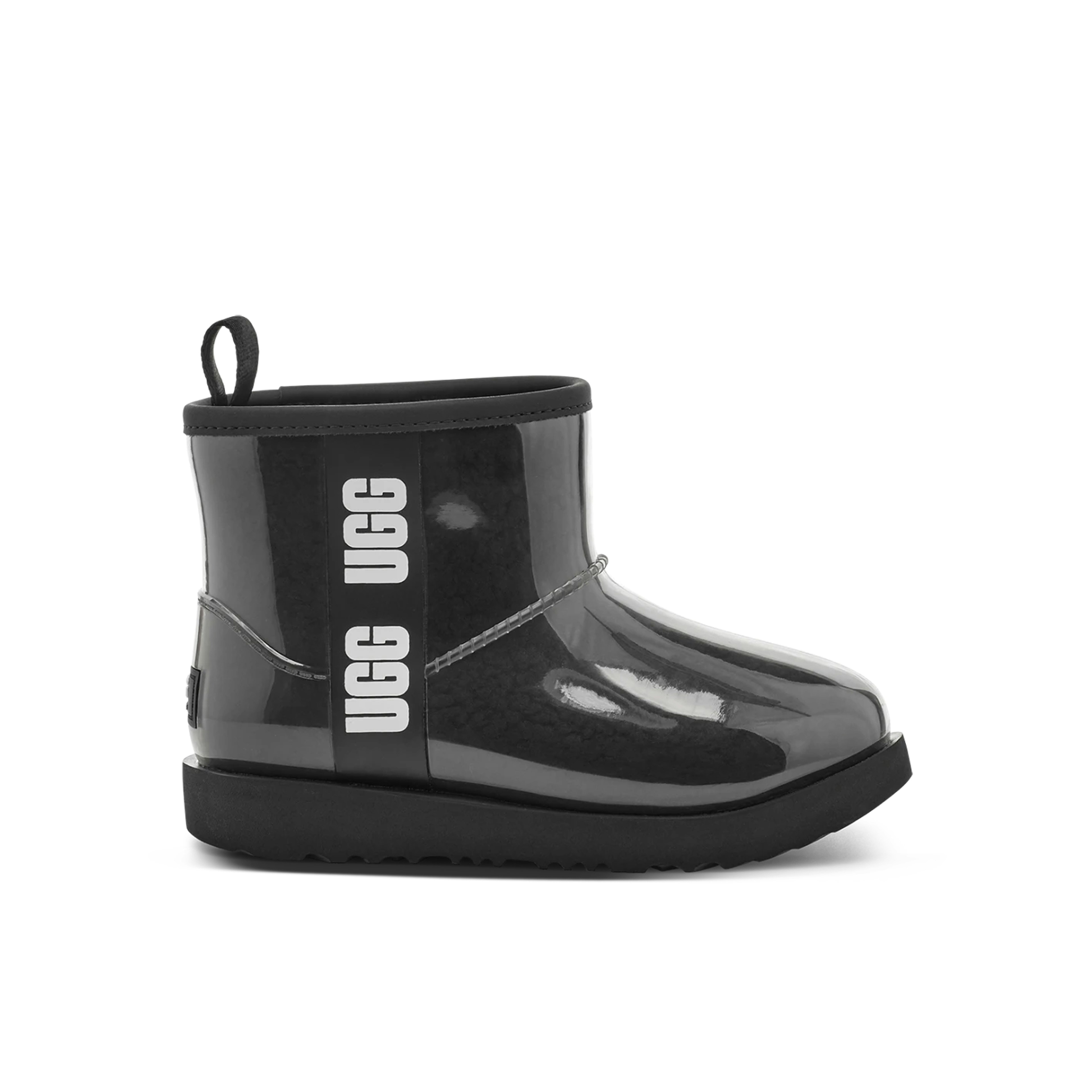 UGG CLASSIC CLEAR MINI II BOOT BLACK KIDS