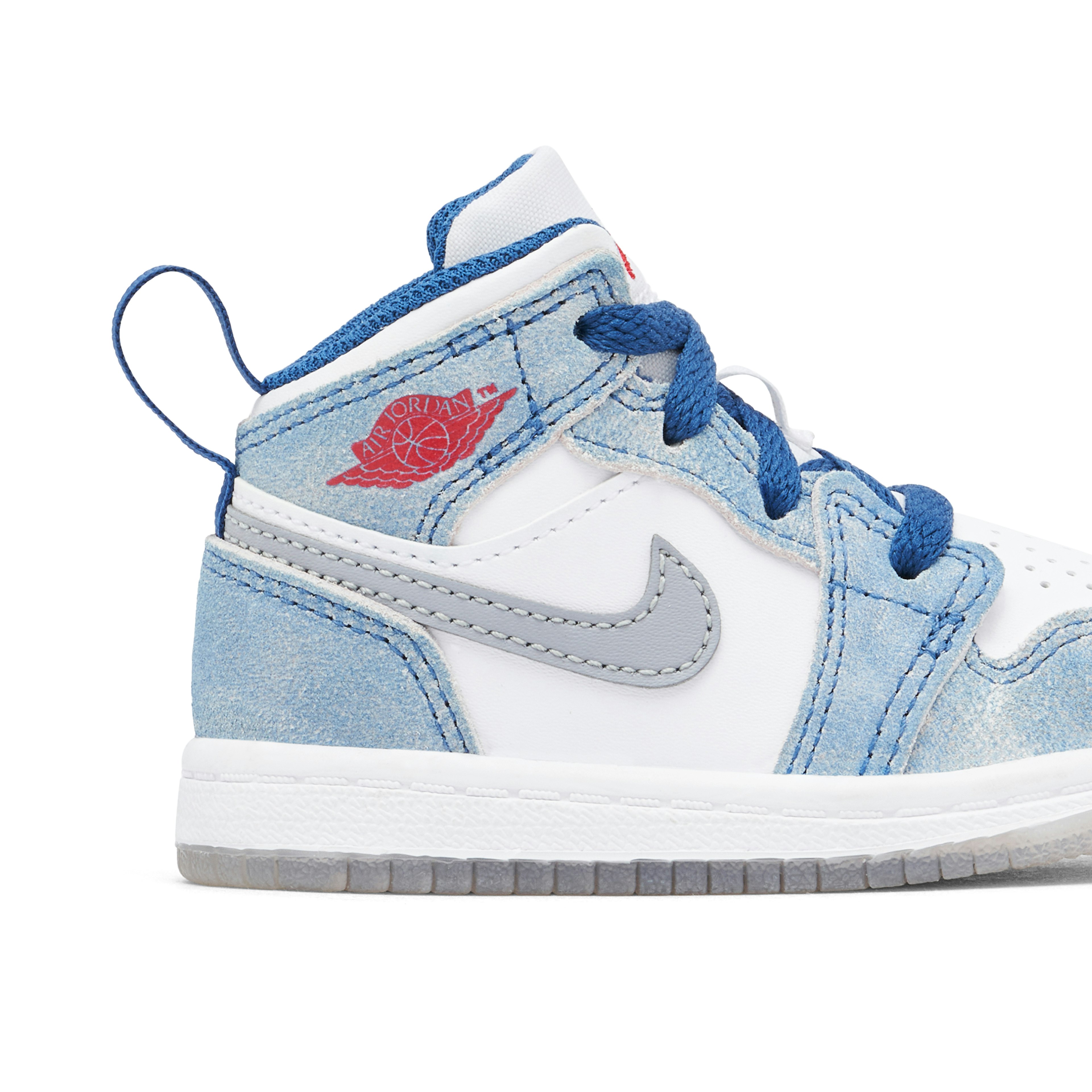 Air Jordan 1 Mid SE French Blue Fire Red TD