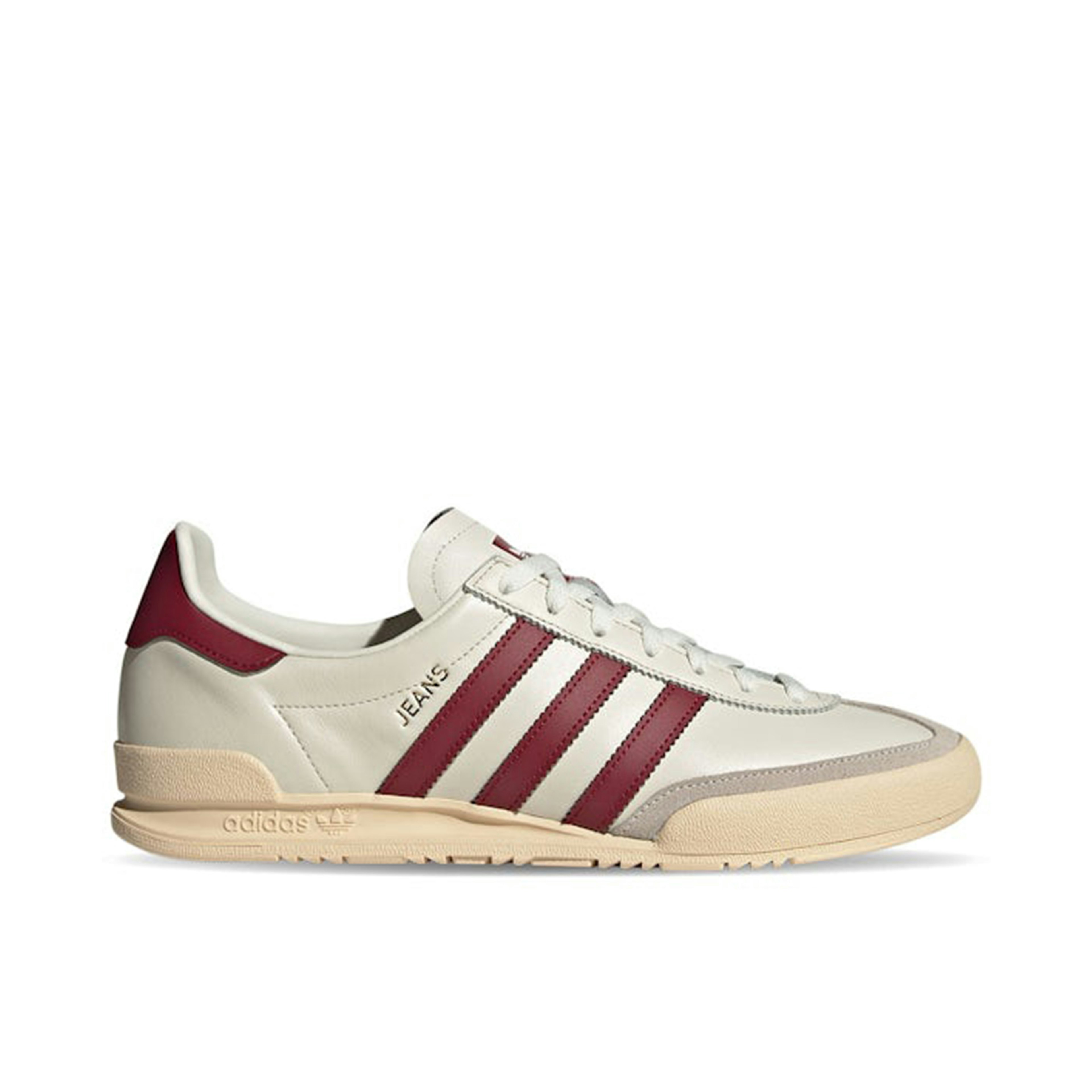 Adidas Jeans Chalk White Collegiate Burgundy
