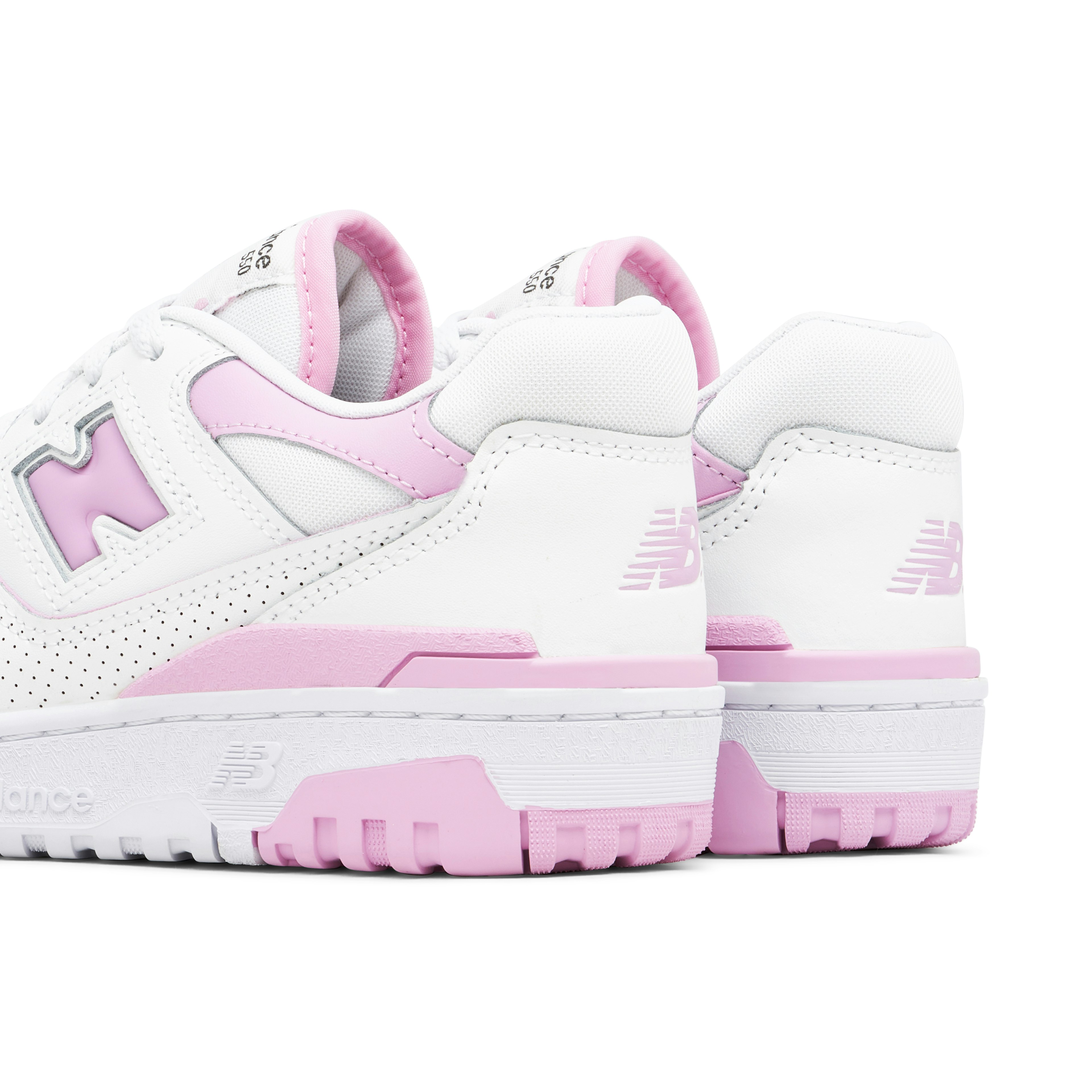 New Balance 550 White Bubblegum Pink Womens