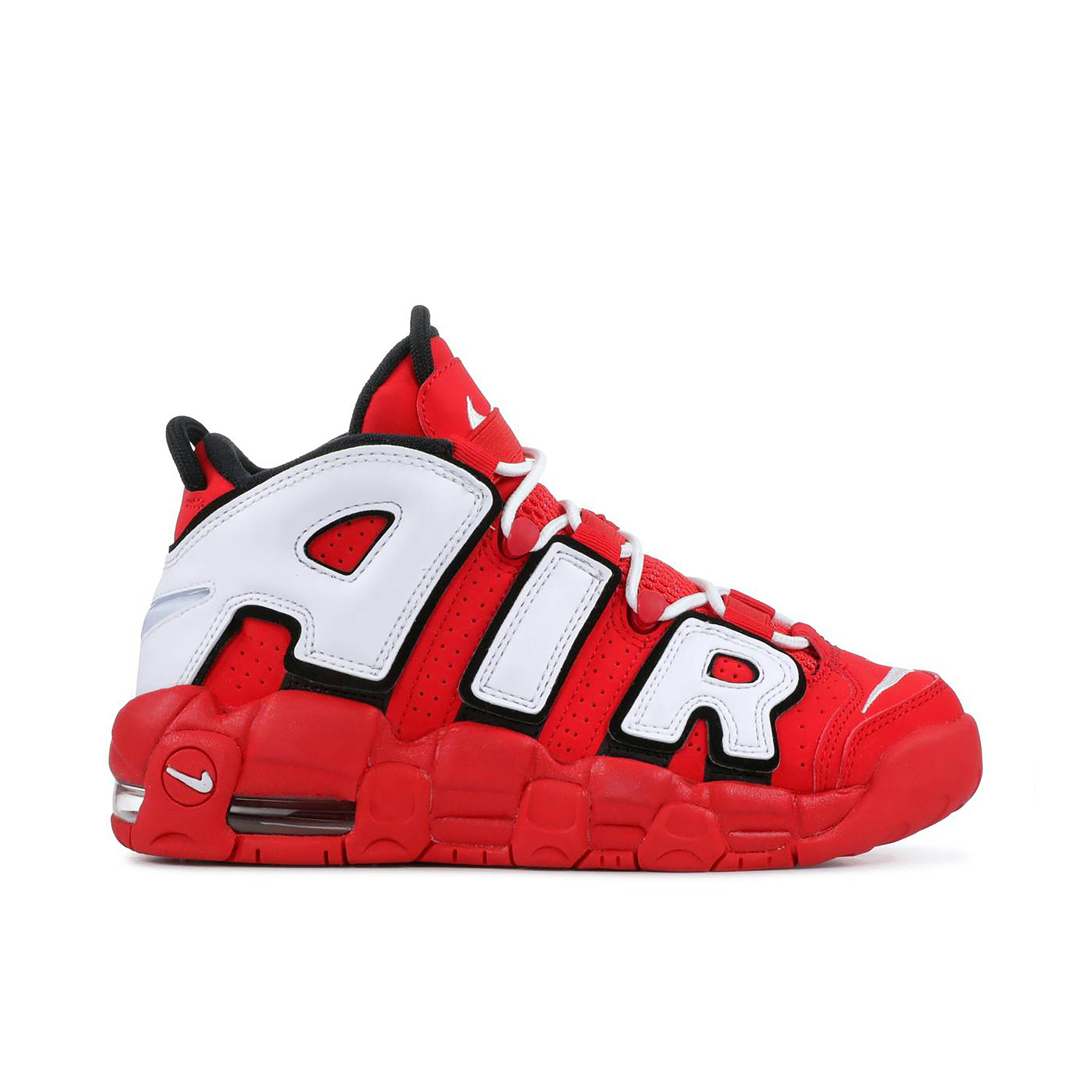 Nike Air More Uptempo University Red Black White GS