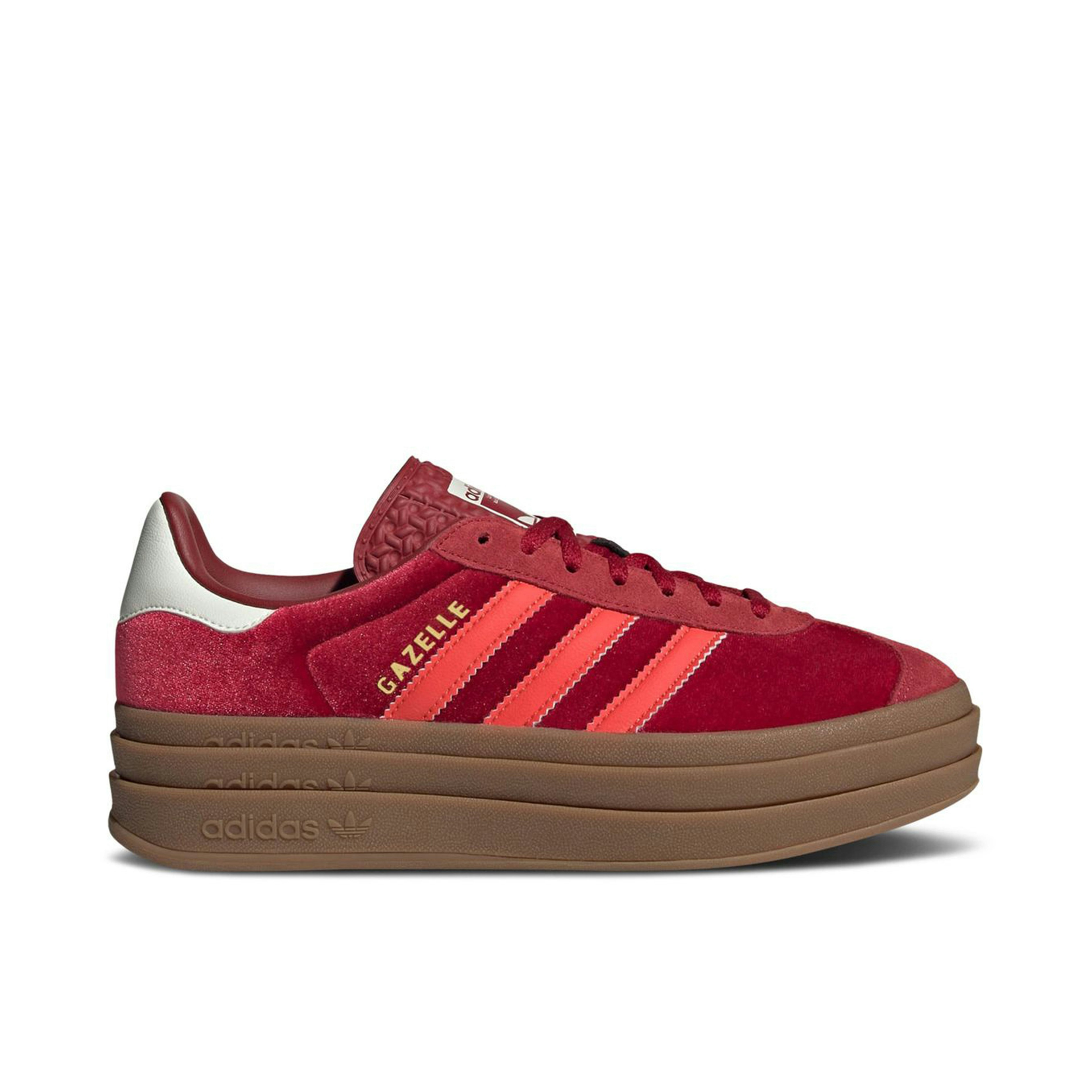 Adidas Gazelle Bold Bright Red Velvet Womens