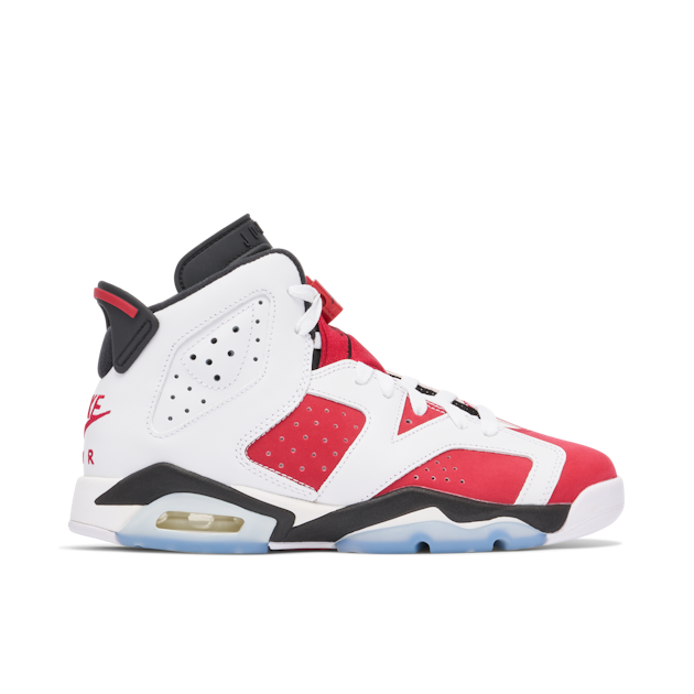 Air Jordan 6 Retro Carmine 2021 GS 384665 106 Laced