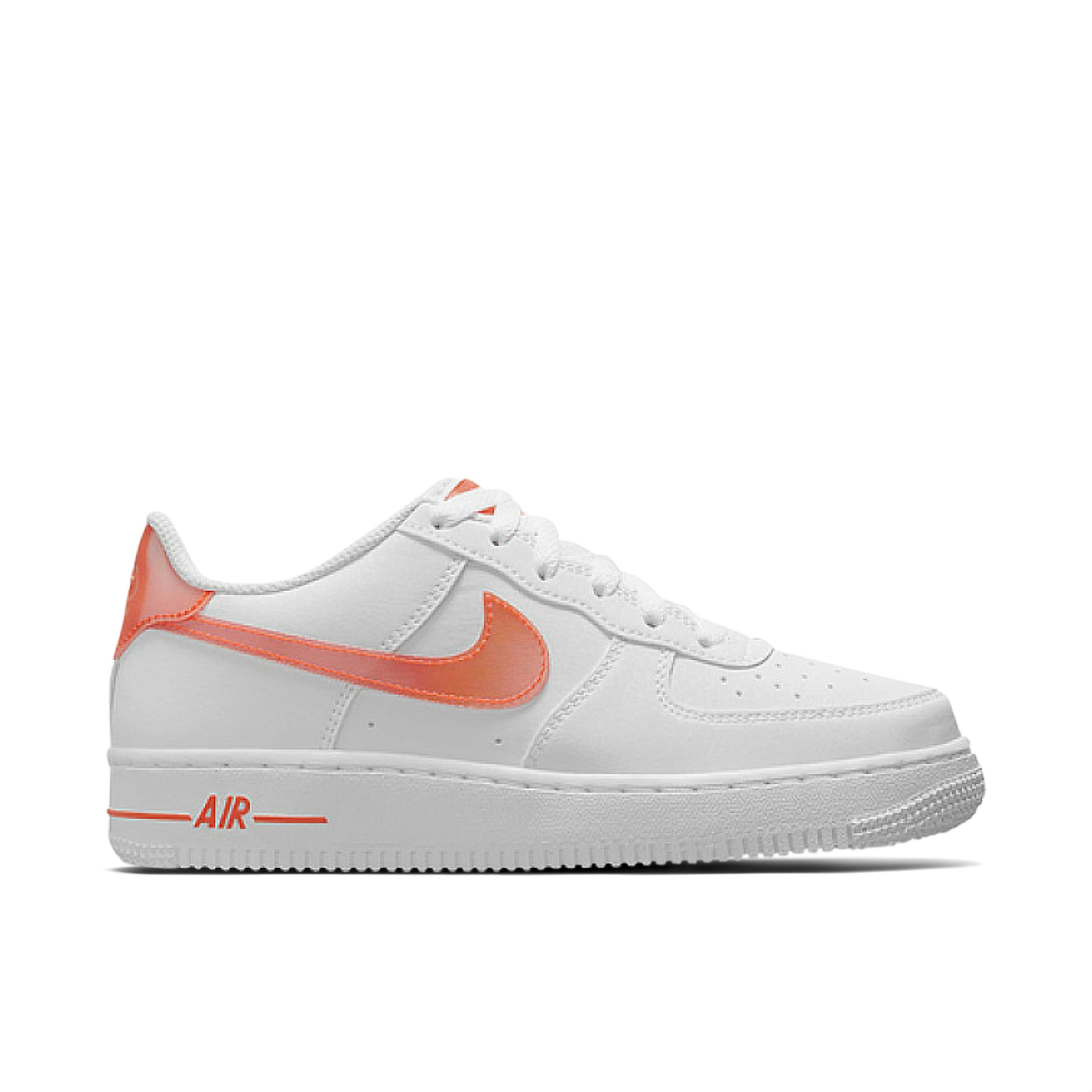 nike comme Air Force 1 Low Next Nature White Safety Orange GS