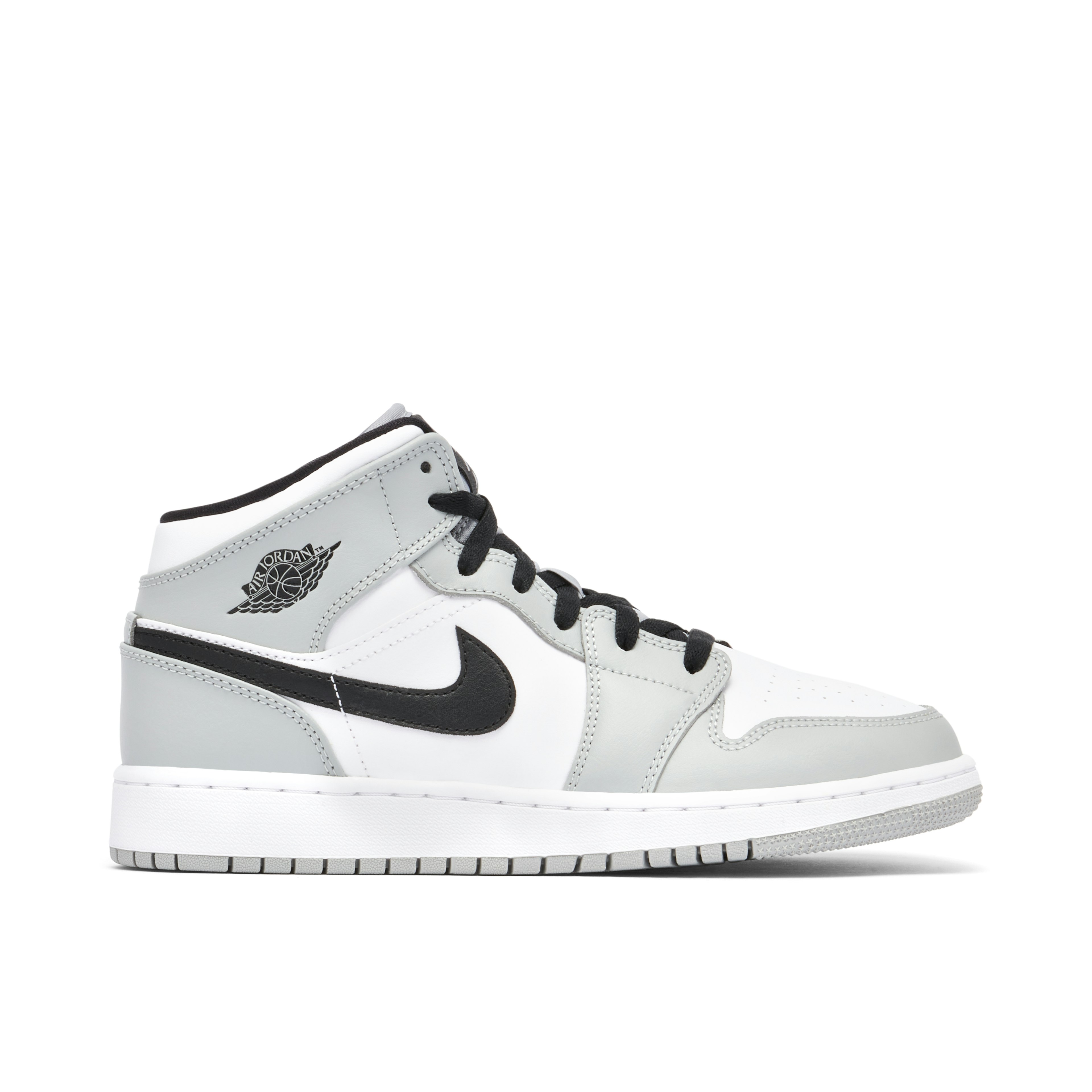 Air Jordan 1 Mid GS Light Smoke Grey