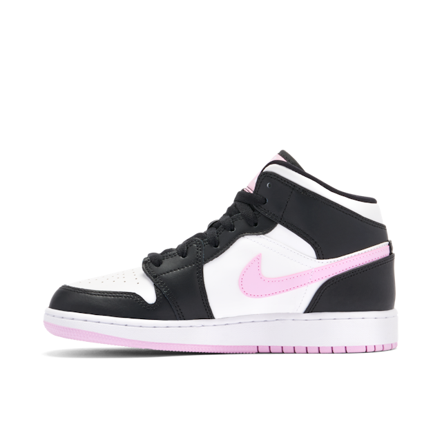 Air Jordan 1 MID GS White Black Light Arctic Pink | 555112-103 | Laced