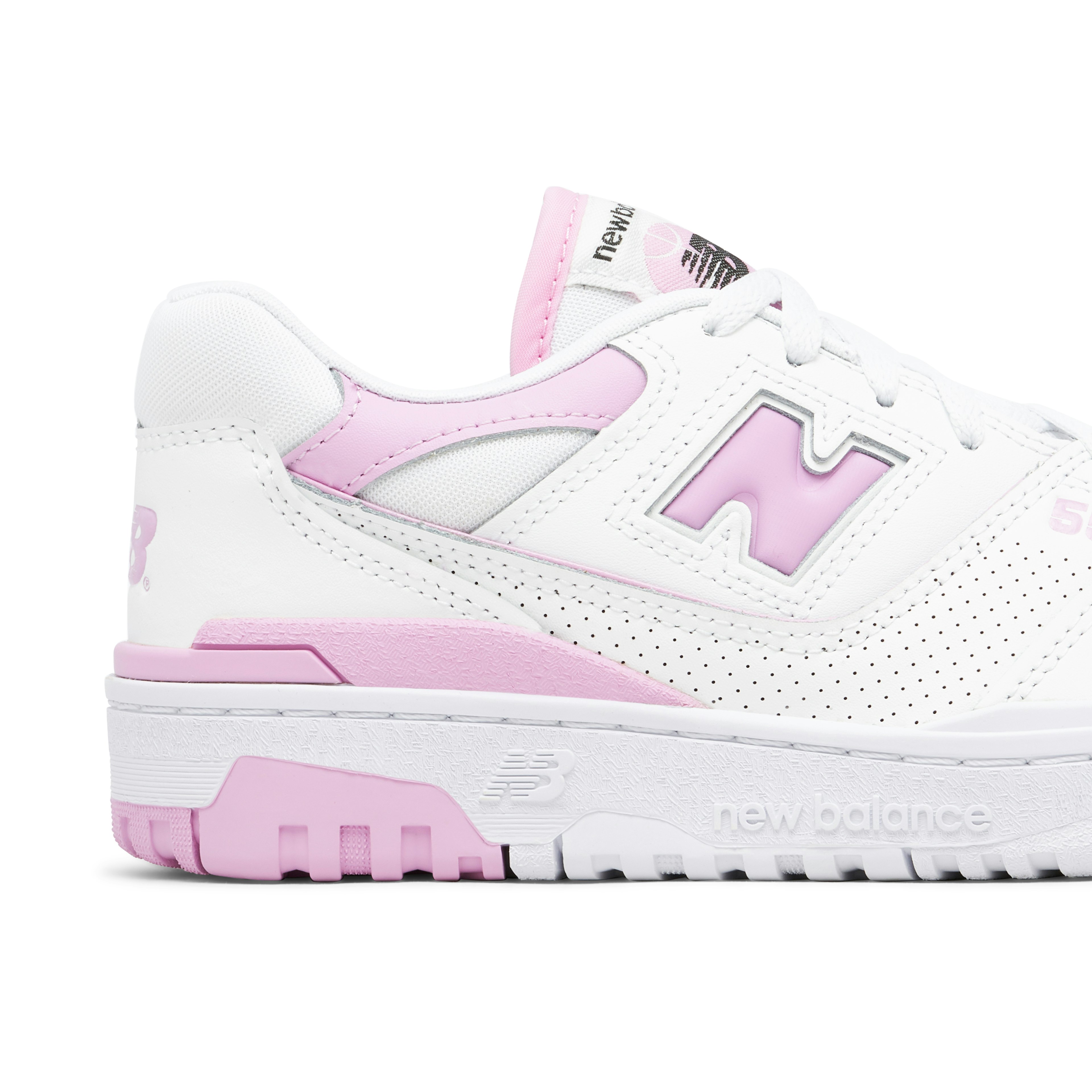 New Balance 550 White Bubblegum Pink Womens
