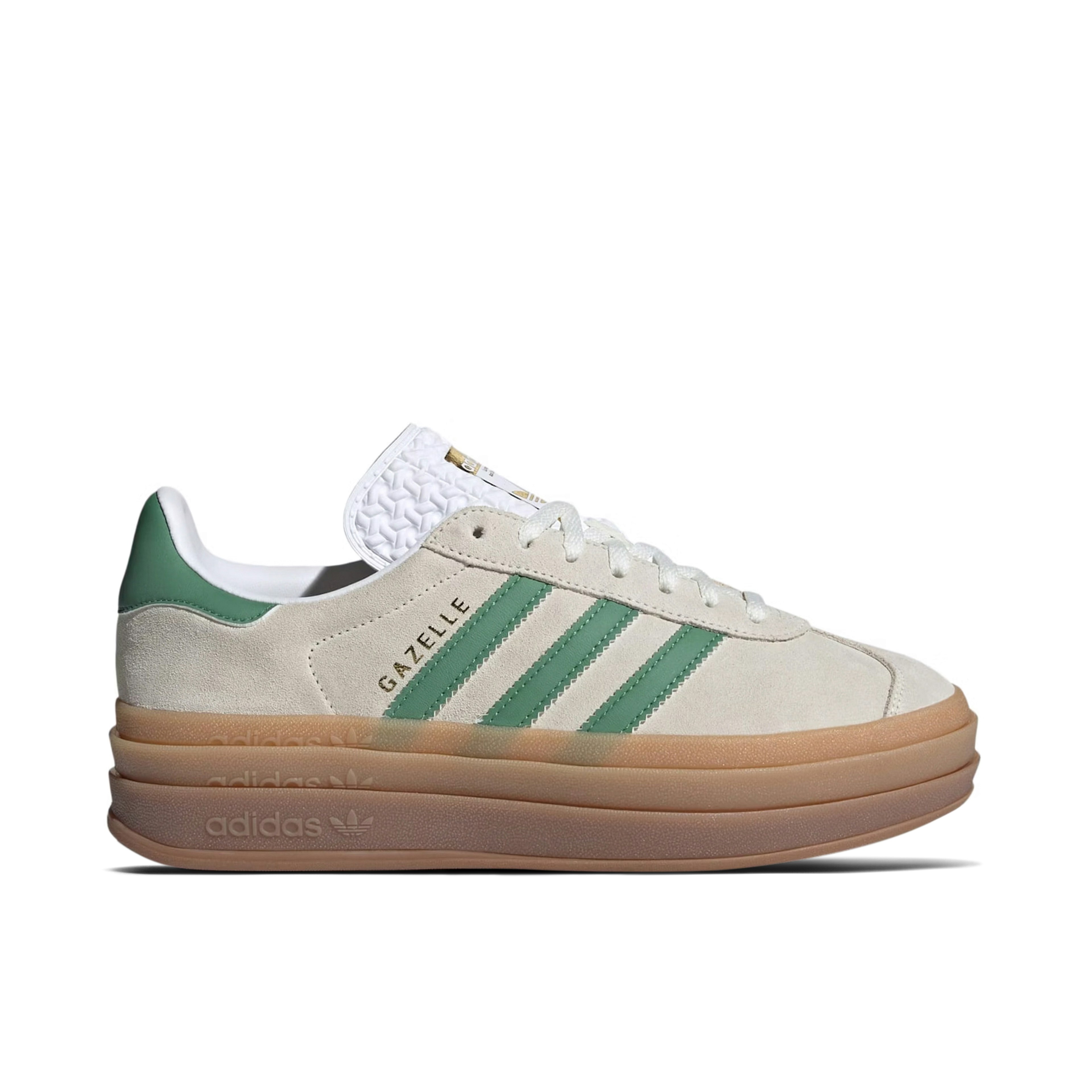 Adidas Gazelle Bold Off White Preloved Green Womens