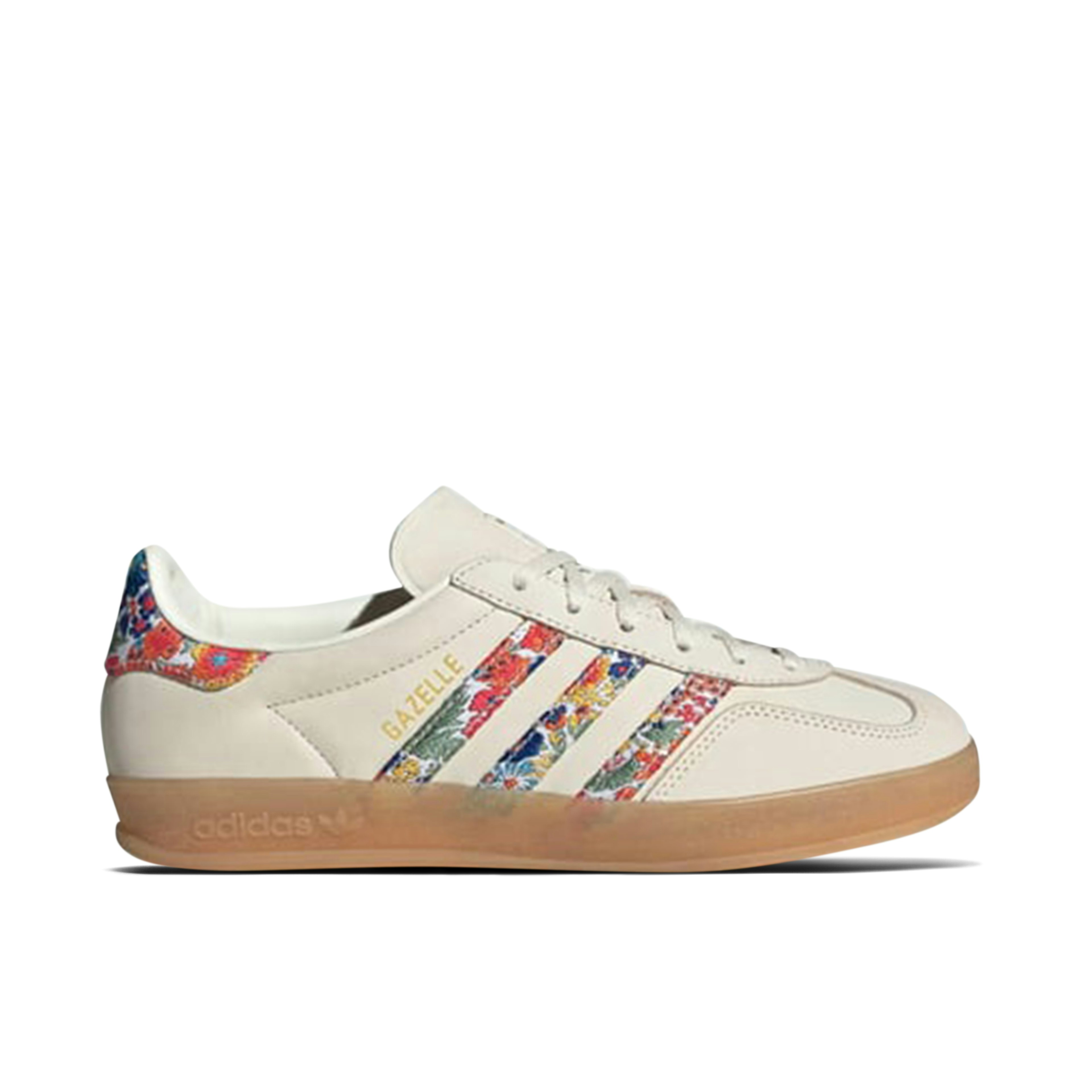 Adidas Gazelle Indoor Liberty London Floral Embroidery Stripes Womens