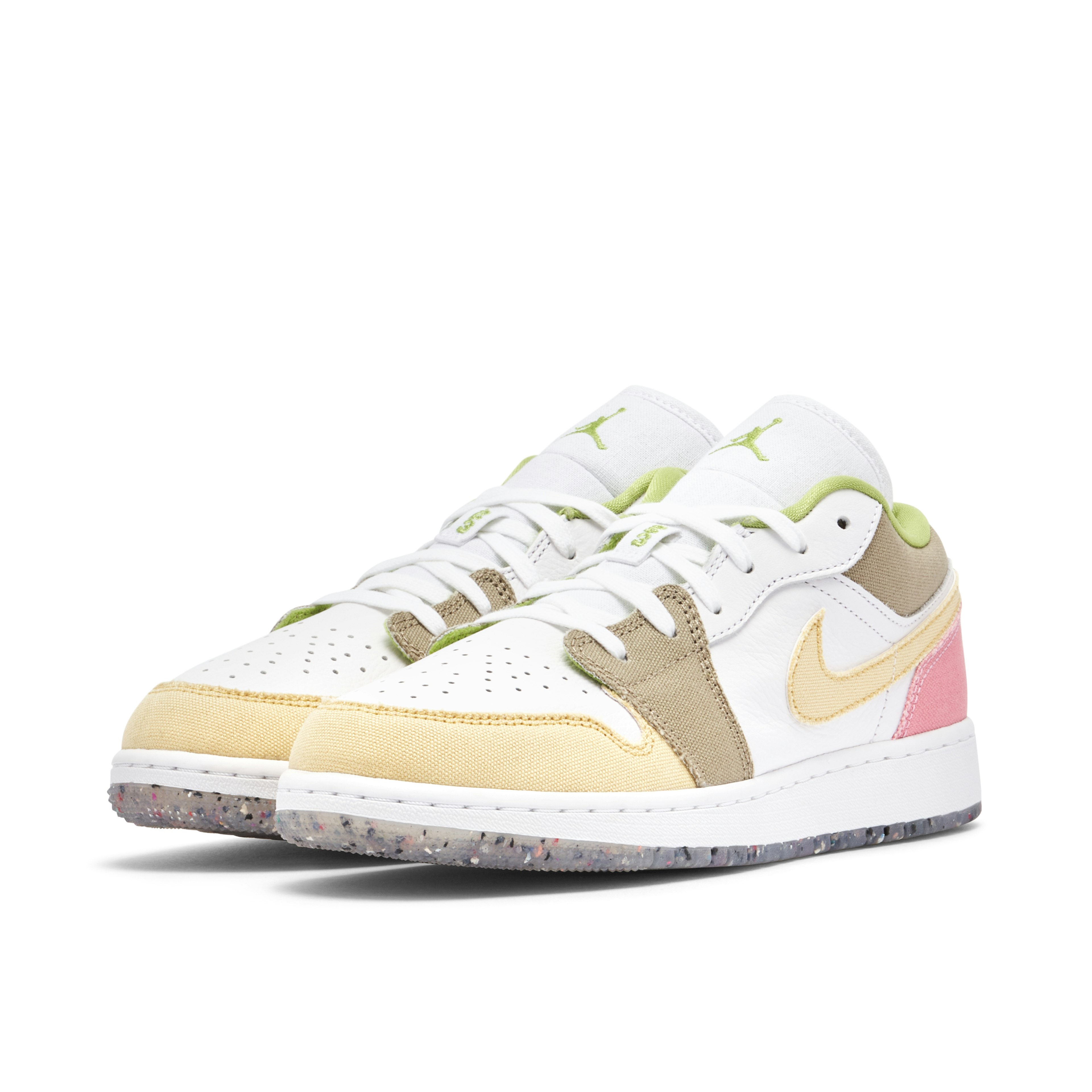 Air Jordan 1 Low Pastel Pink Green GS