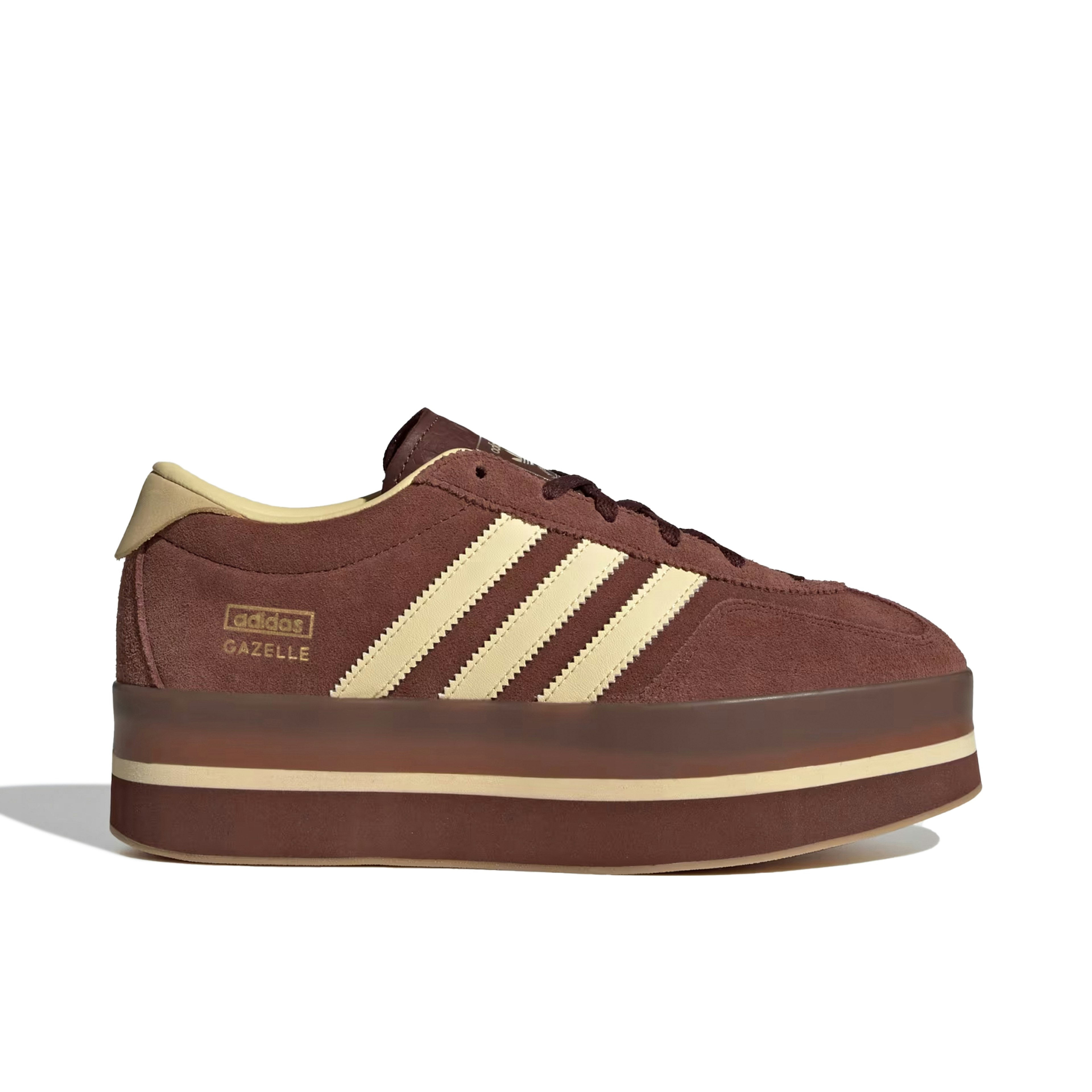 Adidas Gazelle Stack Fox Brown Orange Tint Womens