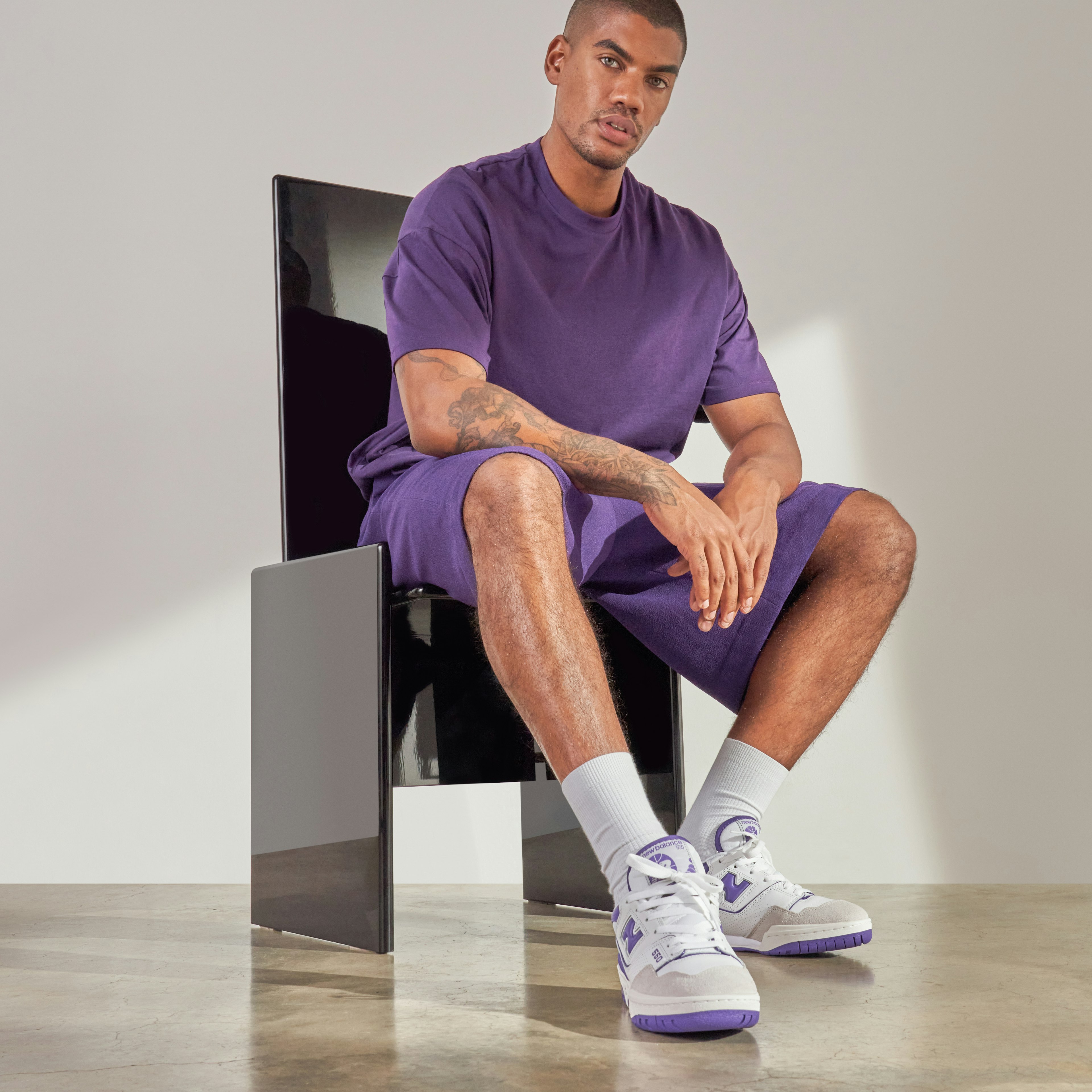 New Balance 550 White Purple