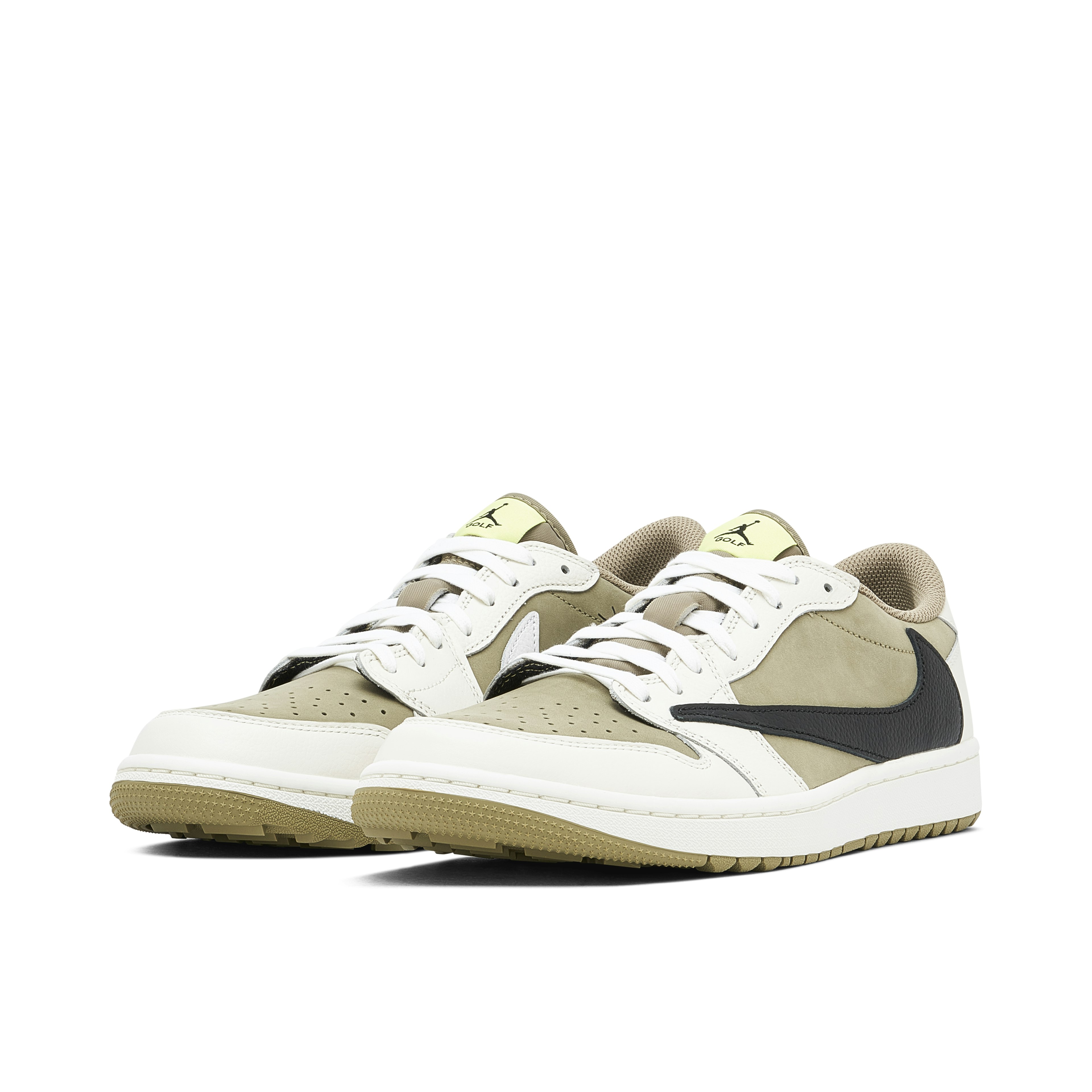 AIR JORDAN 1 LOW GOLF X TRAVIS SCOTT OLIVE BLACK
