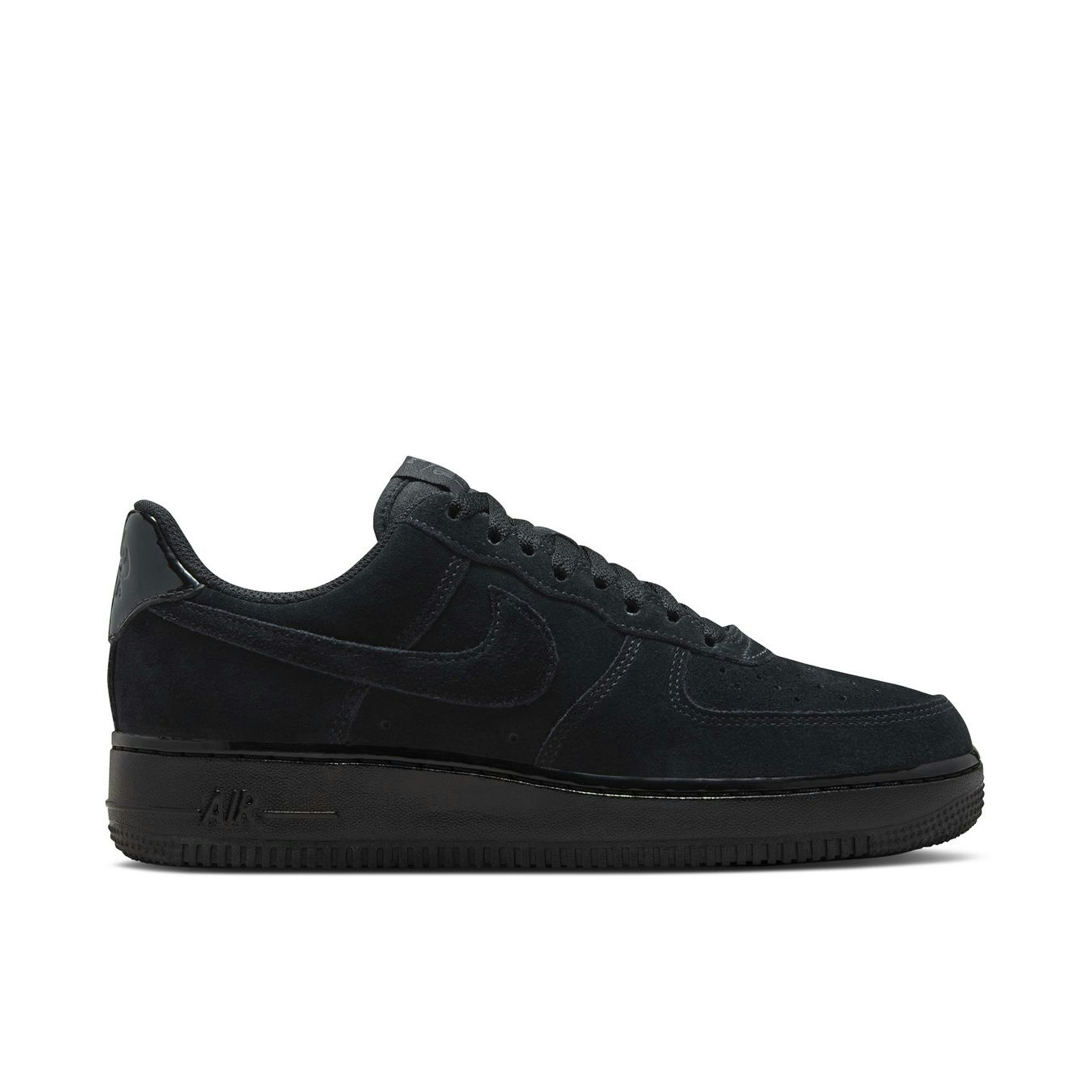 Nike Air Force 1 Low '07 Triple Black Suede Womens