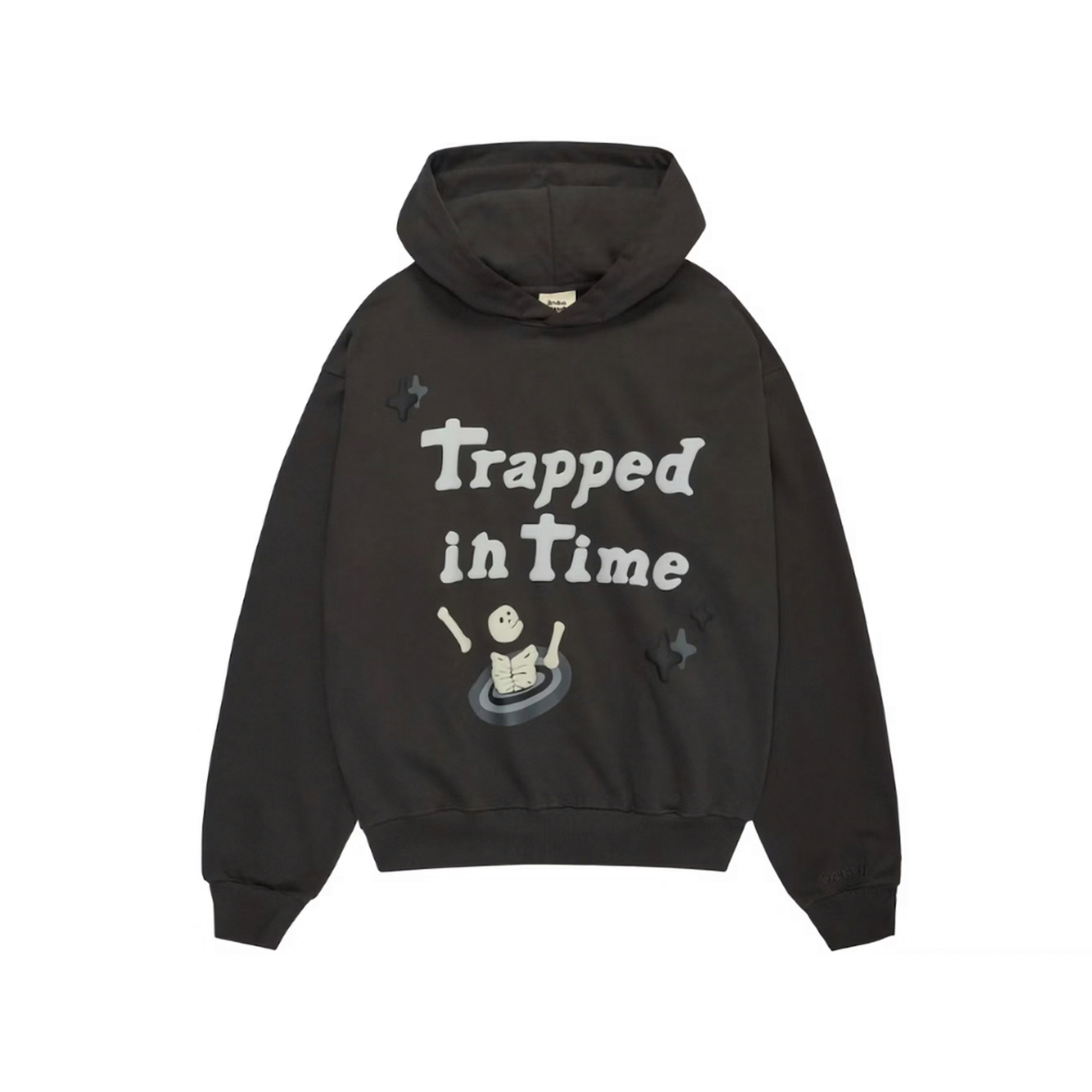 Broken Planet Trapped In Time Hoodie Soot Black