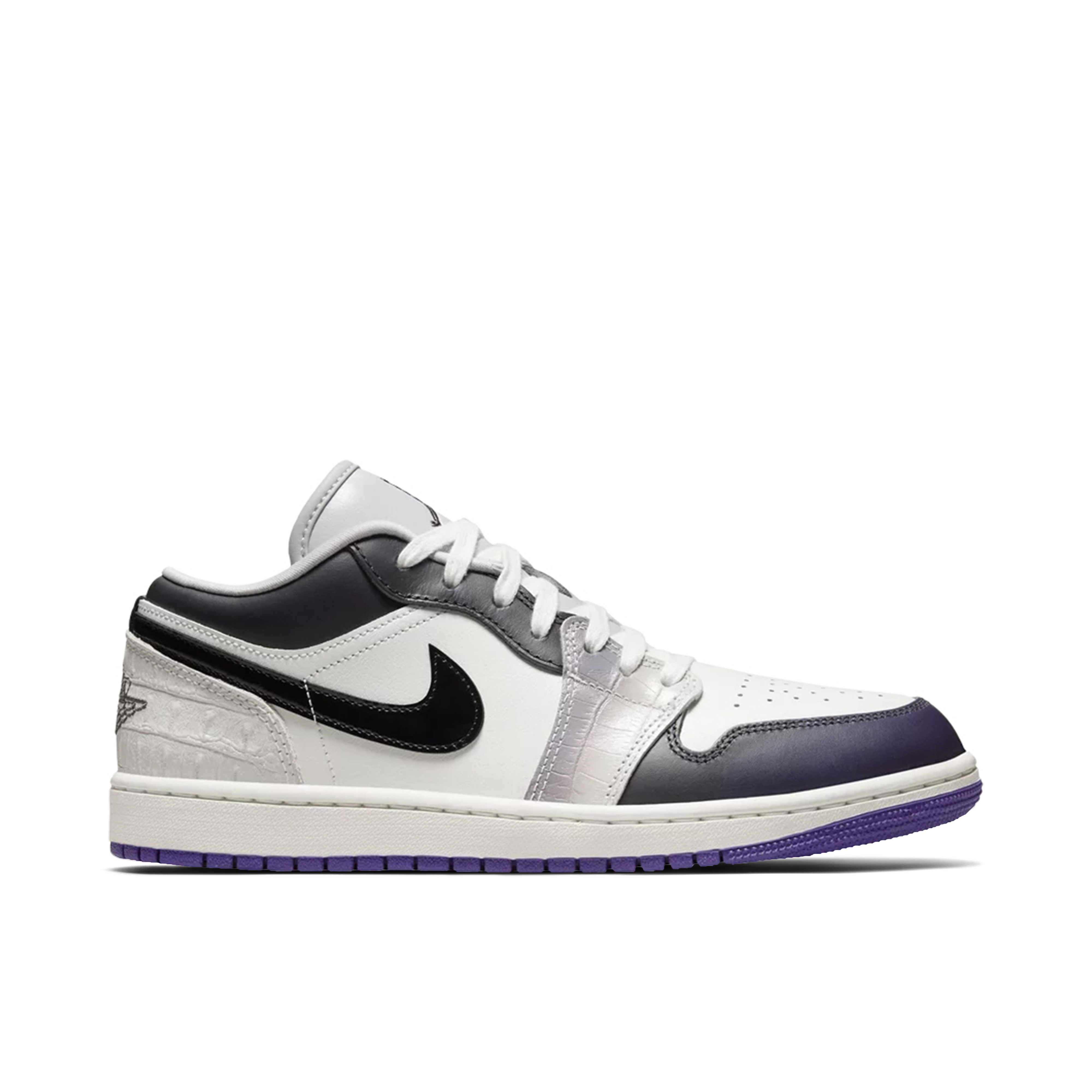 AIR JORDAN 1 LOW (GS) “Shadow Toe” cheapest Size 6Y (Light Smoke Grey/Black-White)