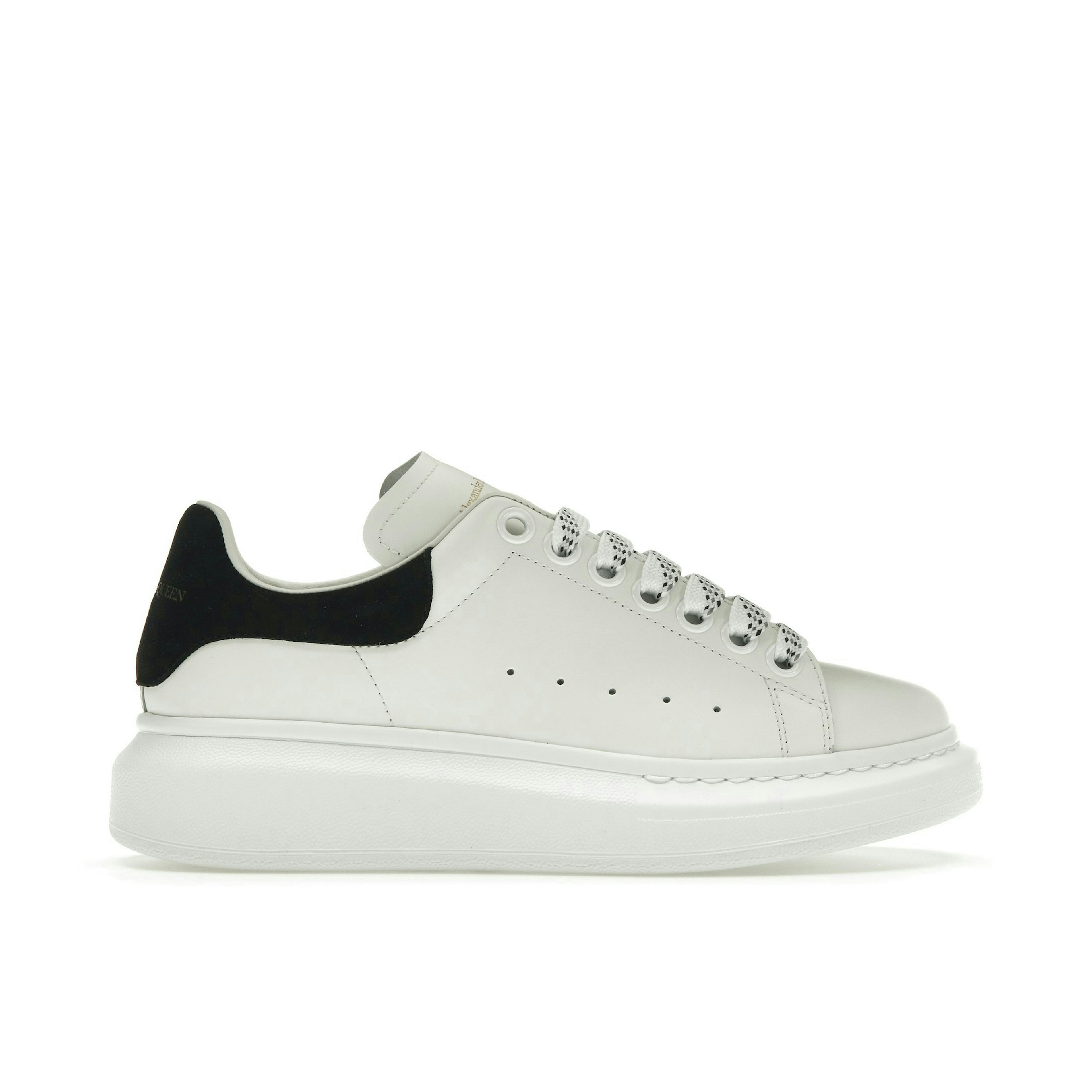 Alexander McQueen Oversized Sneaker White Black Womens