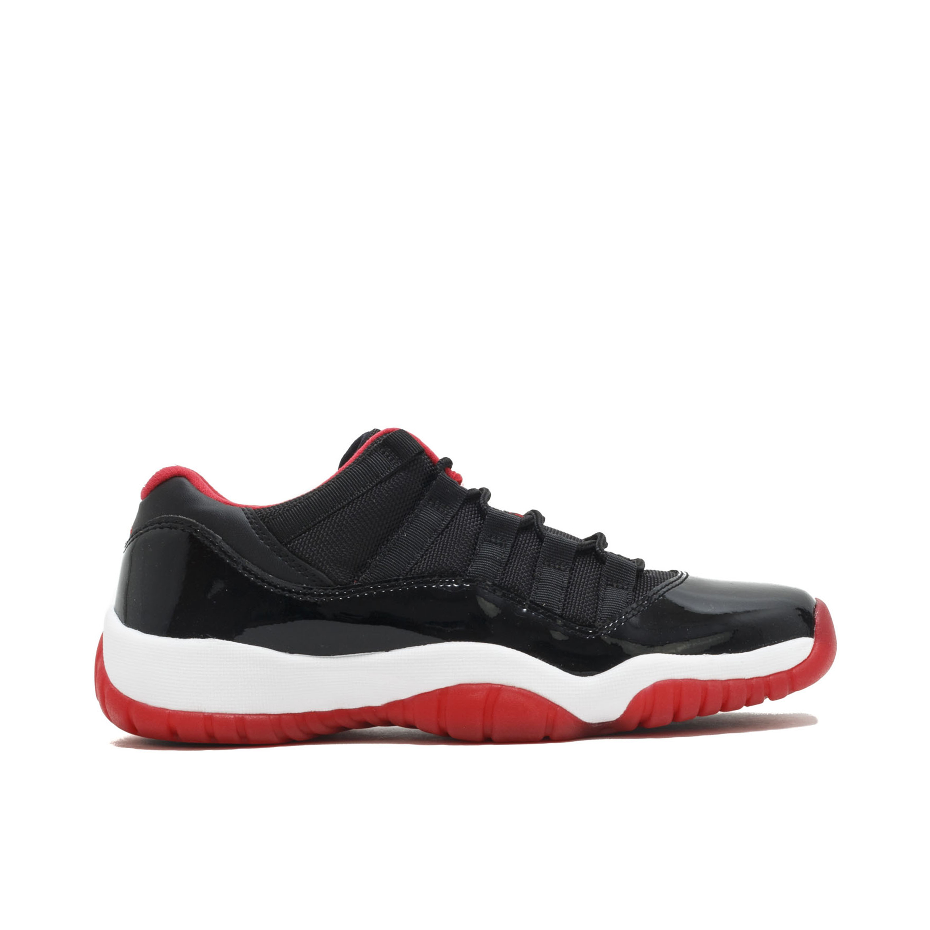 Air Jordan 11 Retro Low BG Bred 528896 012 Laced