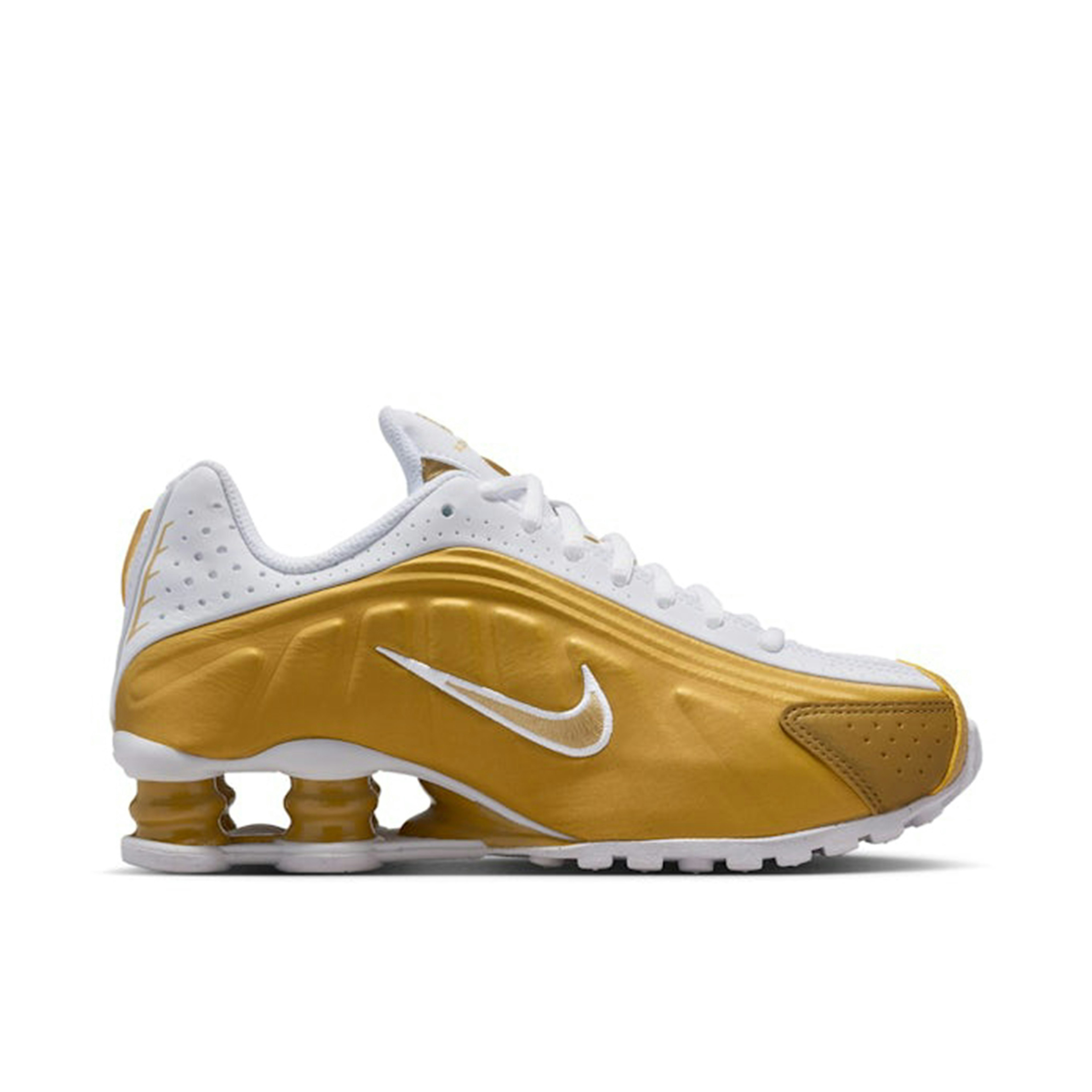 Nike Shox R4 Metallic Gold White GS