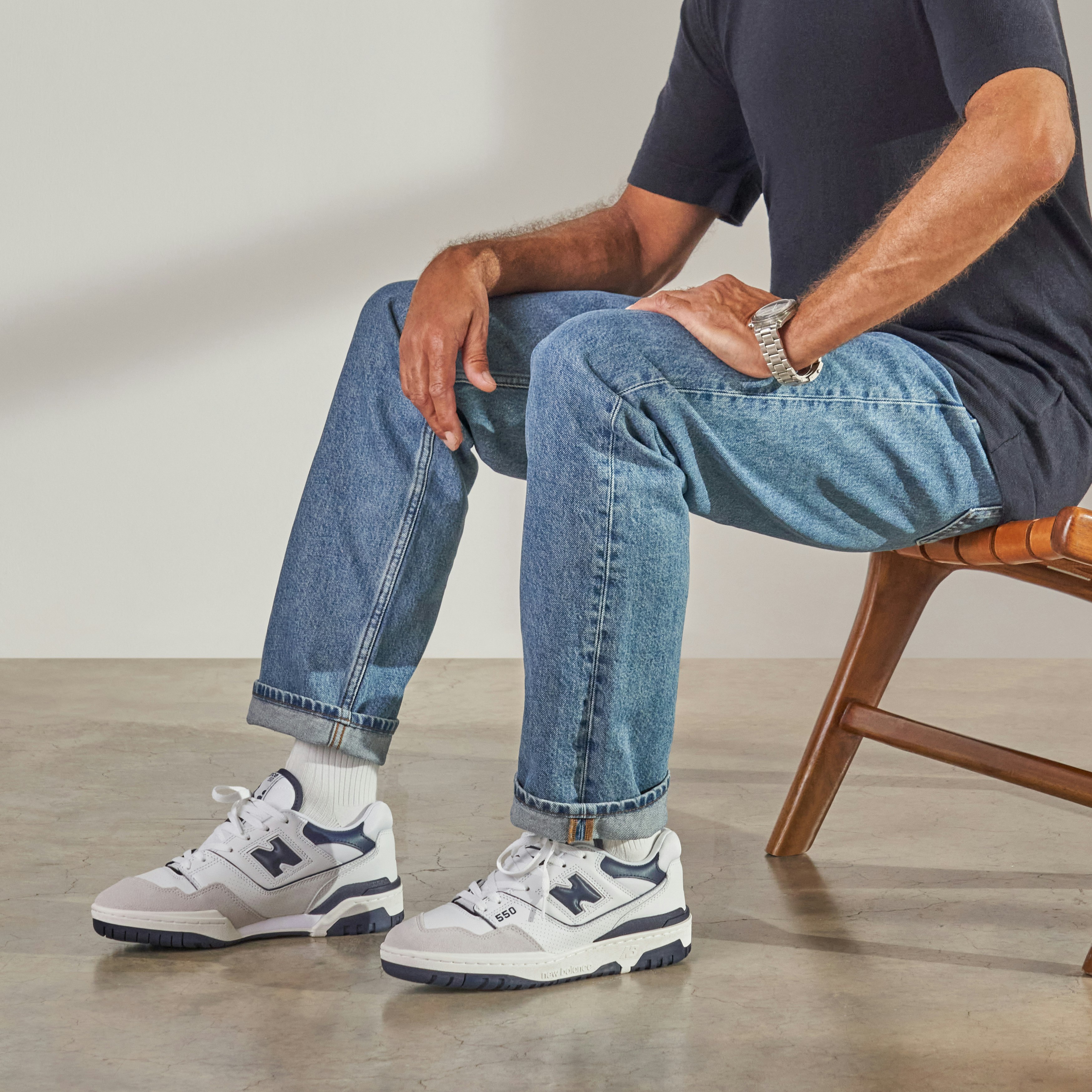 New Balance 550 White Navy