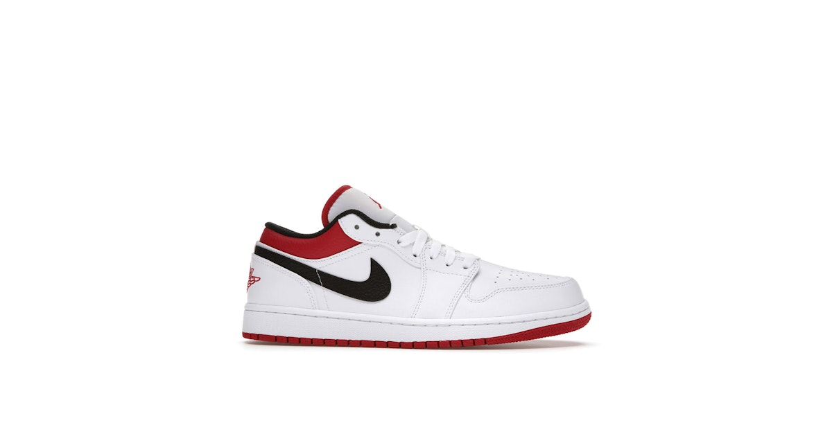 HOT Air Jordan Low White University Red Black Jordan Low White