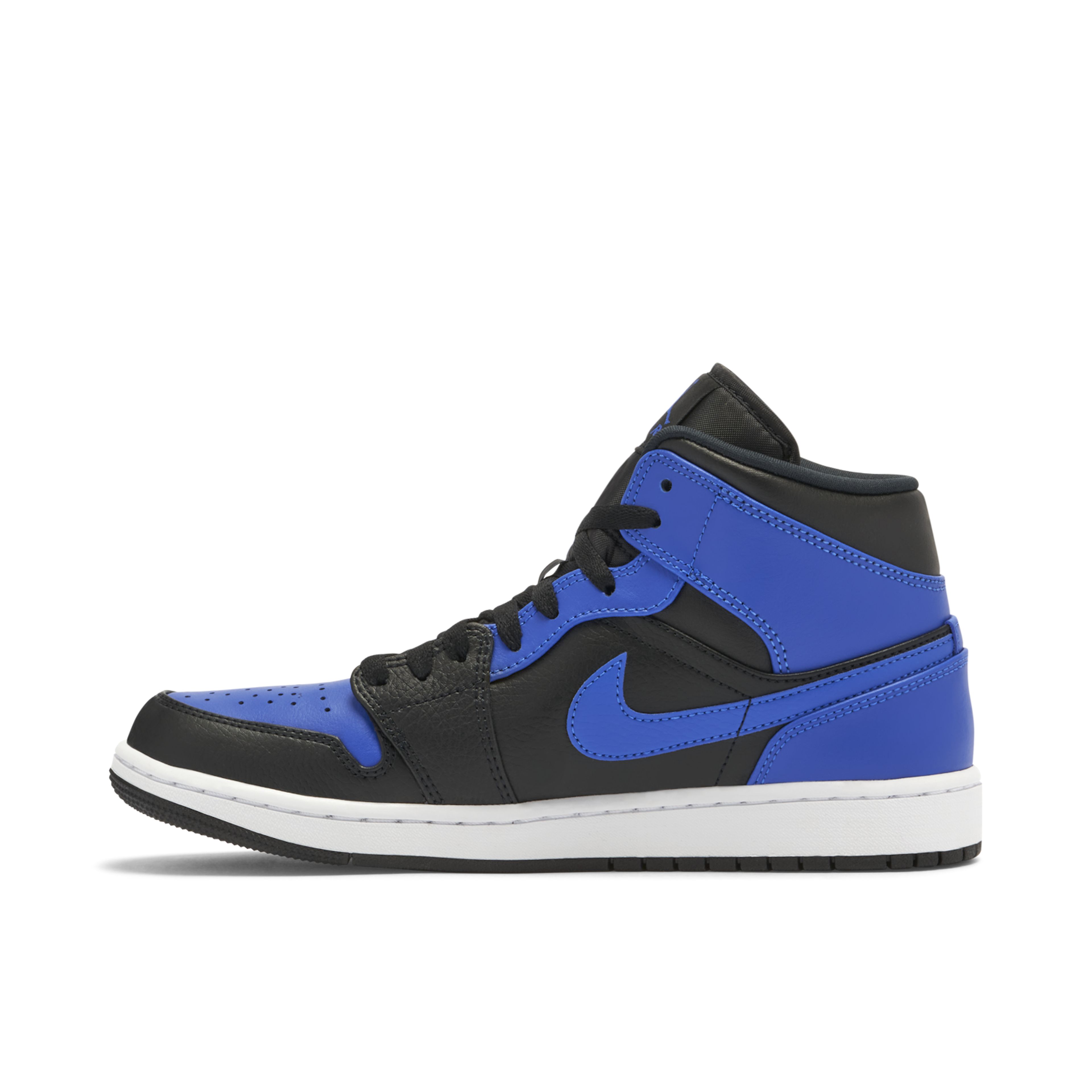 Air Jordan 1 Mid Hyper Royal 554724 077 Laced