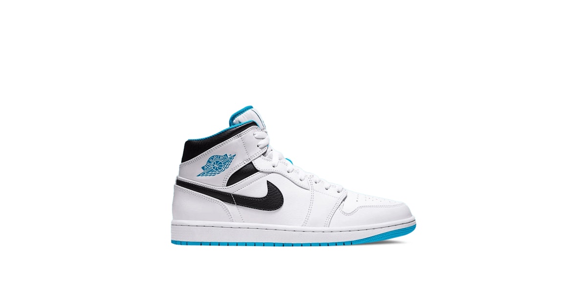 Air Jordan Mid Laser Blue 554724-141 Laced