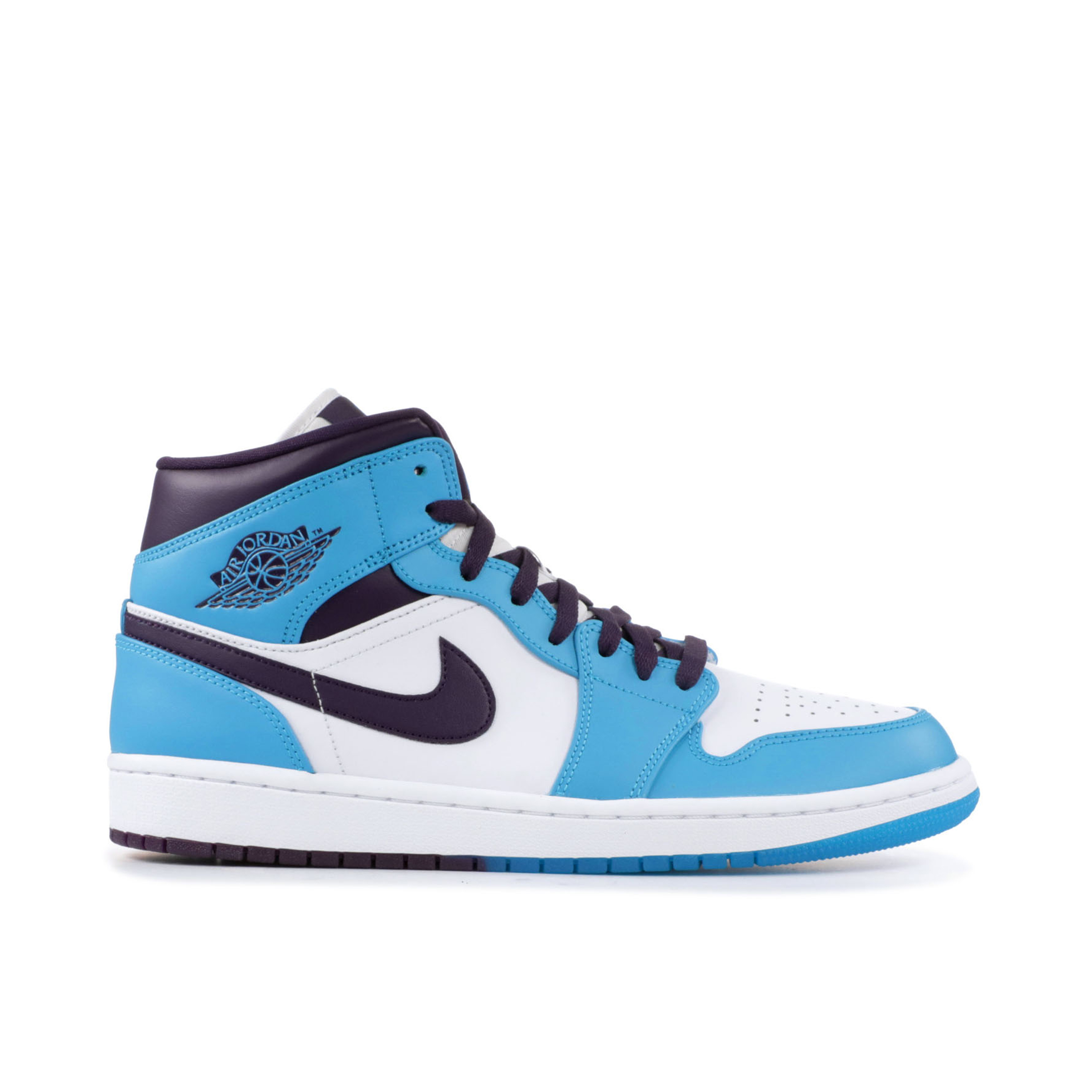 Air Jordan 1 Mid Hornets 554724 415 Laced