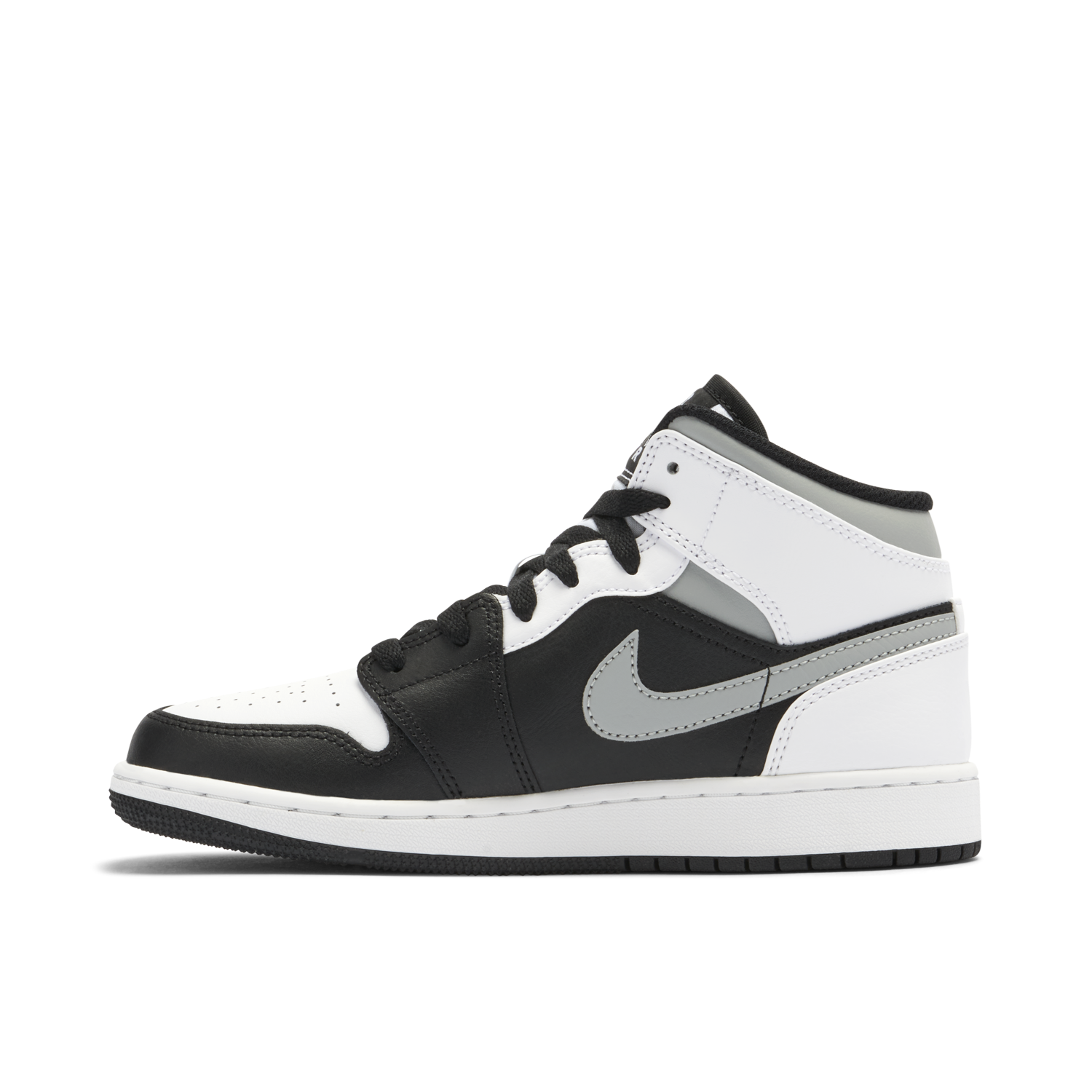 Air Jordan 1 Mid White Shadow GS