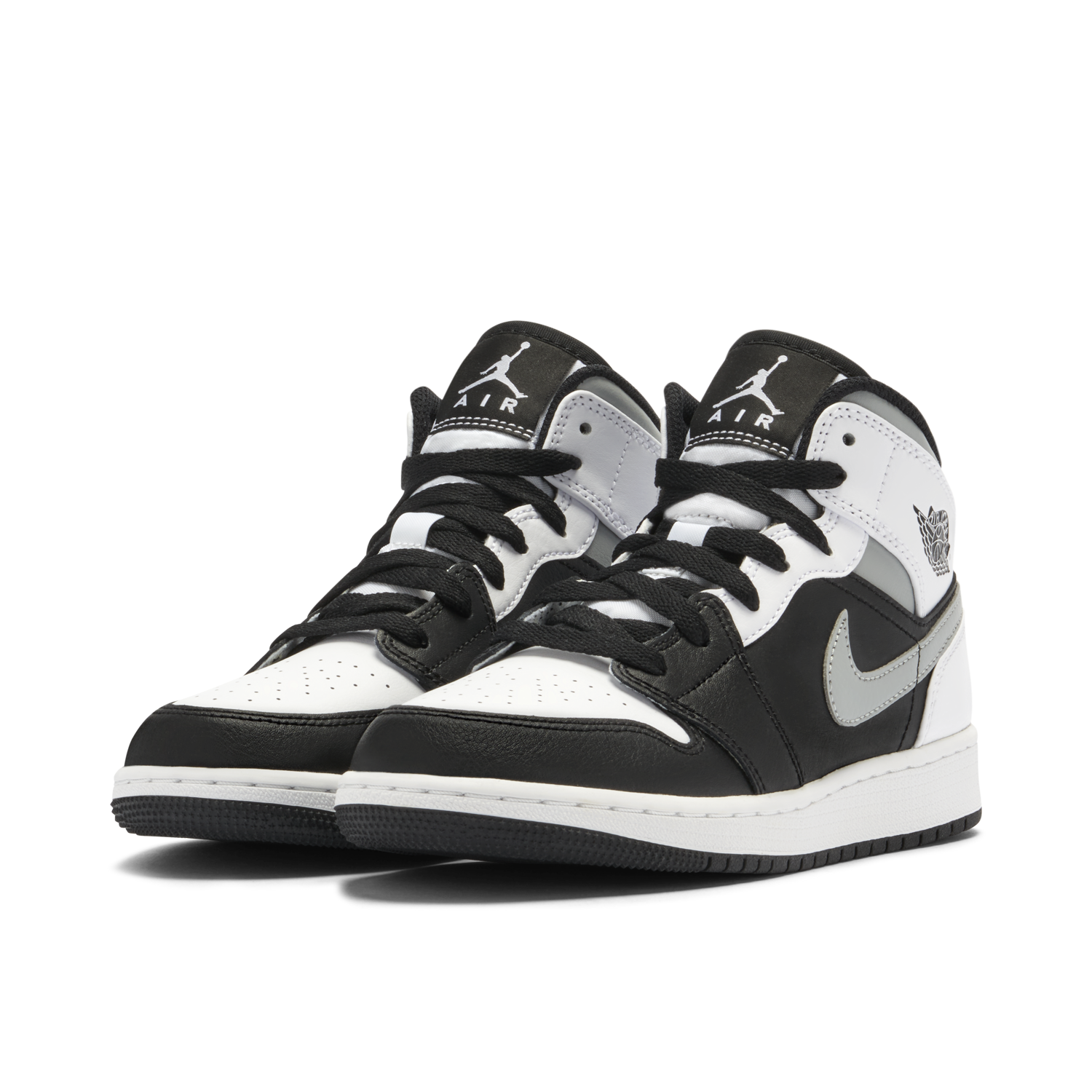 Air Jordan 1 Mid White Shadow GS