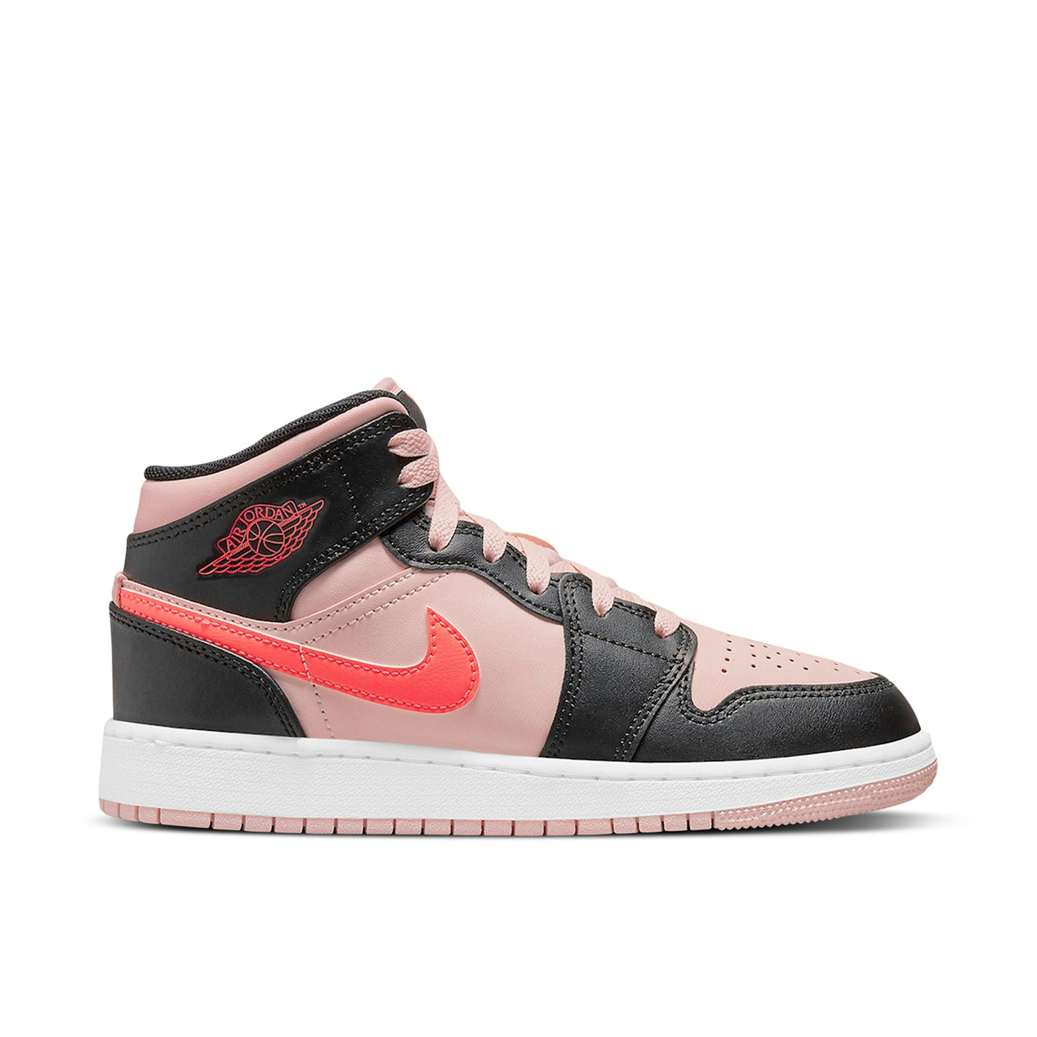 Air Jordan 1 Mid Black Pink GS