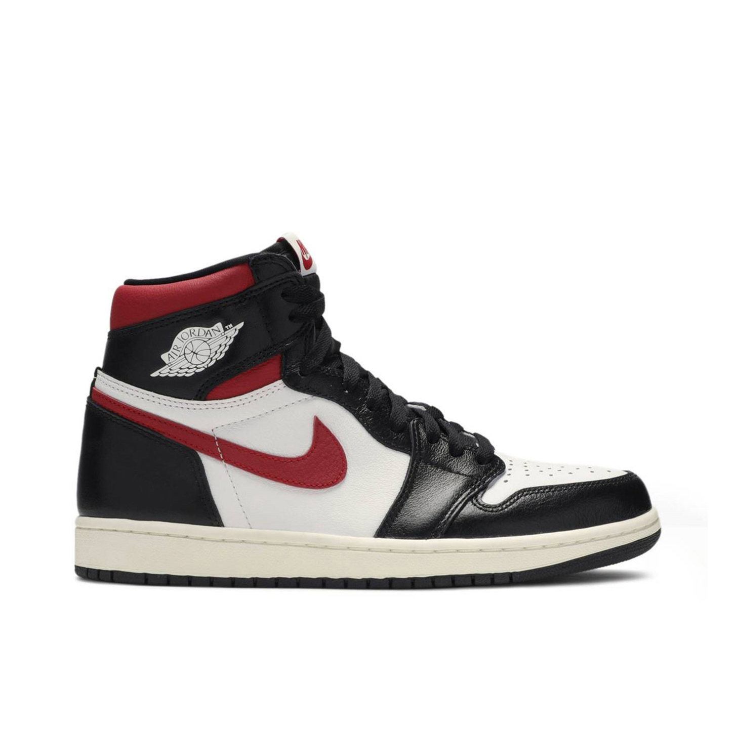 Air Jordan 1 Retro High Black Gym Red 555088 061 Laced