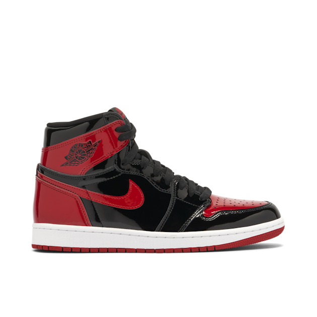 Air Jordan 1 High OG Bred Patent | 555088-063 | Laced